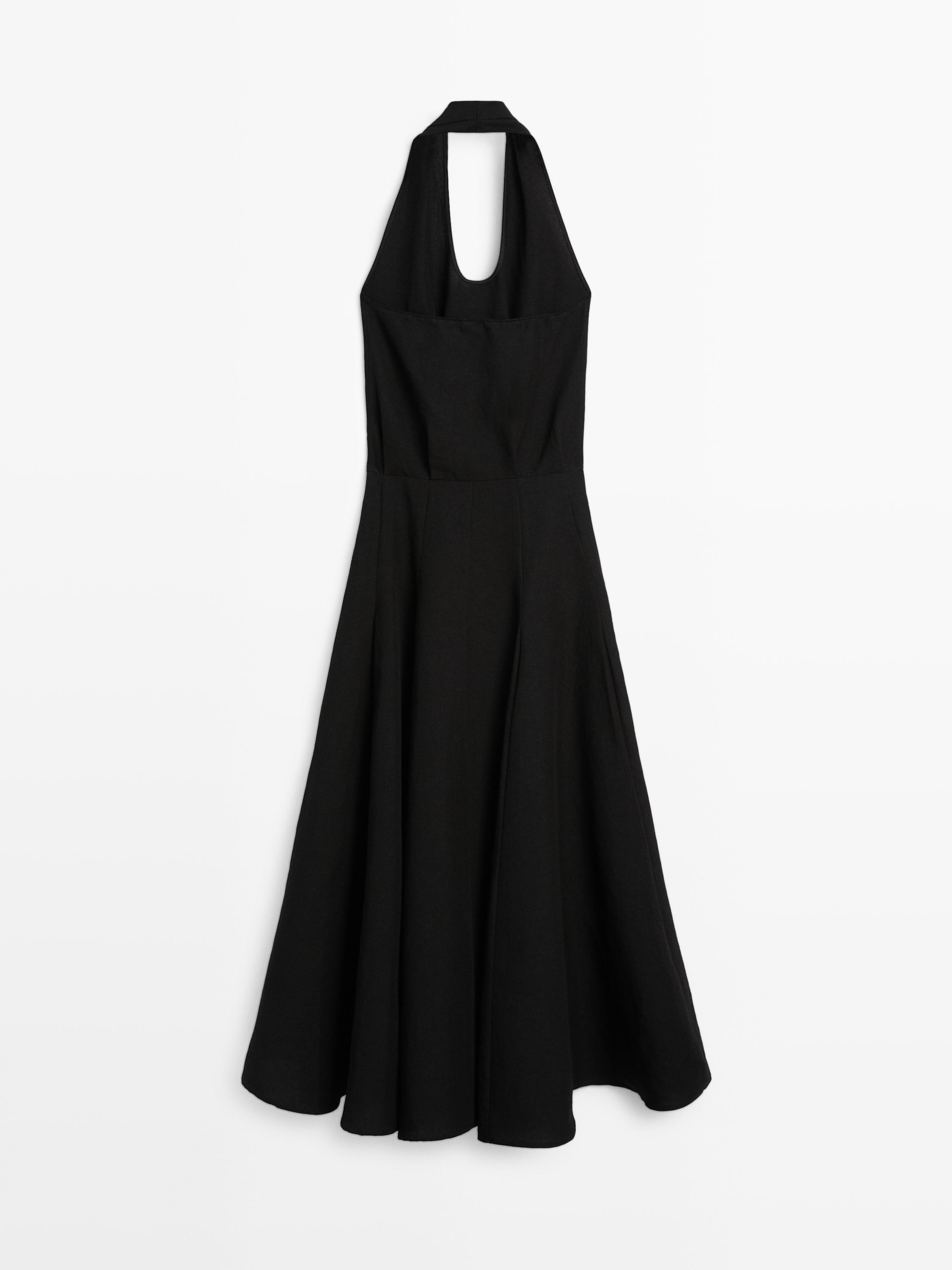 Long contrast dress
