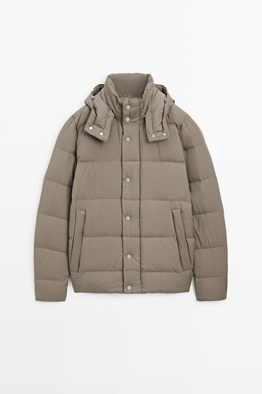 Hooded down jacket — MINK 2