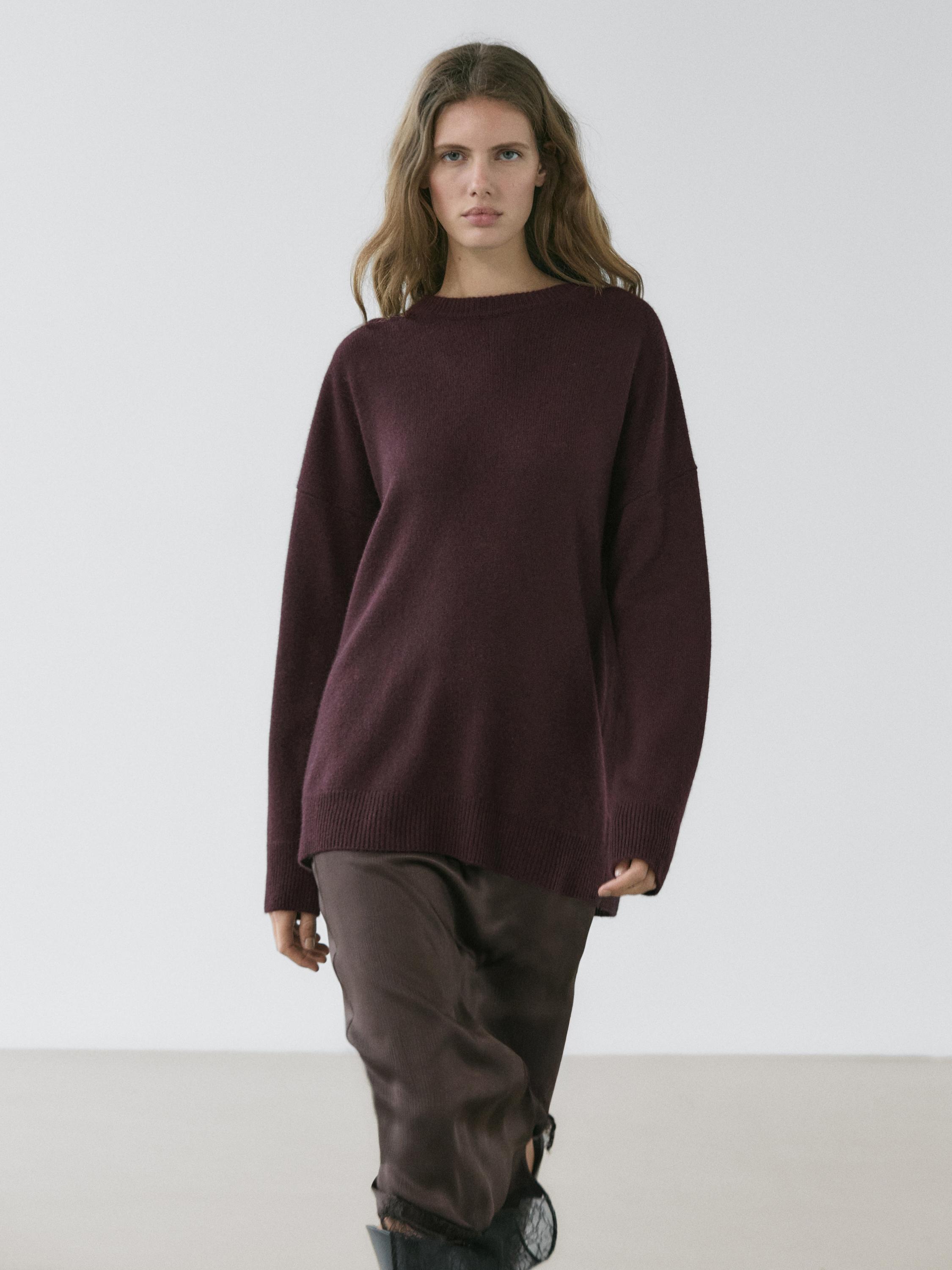 Oversize-Strickpullover aus Kaschmir