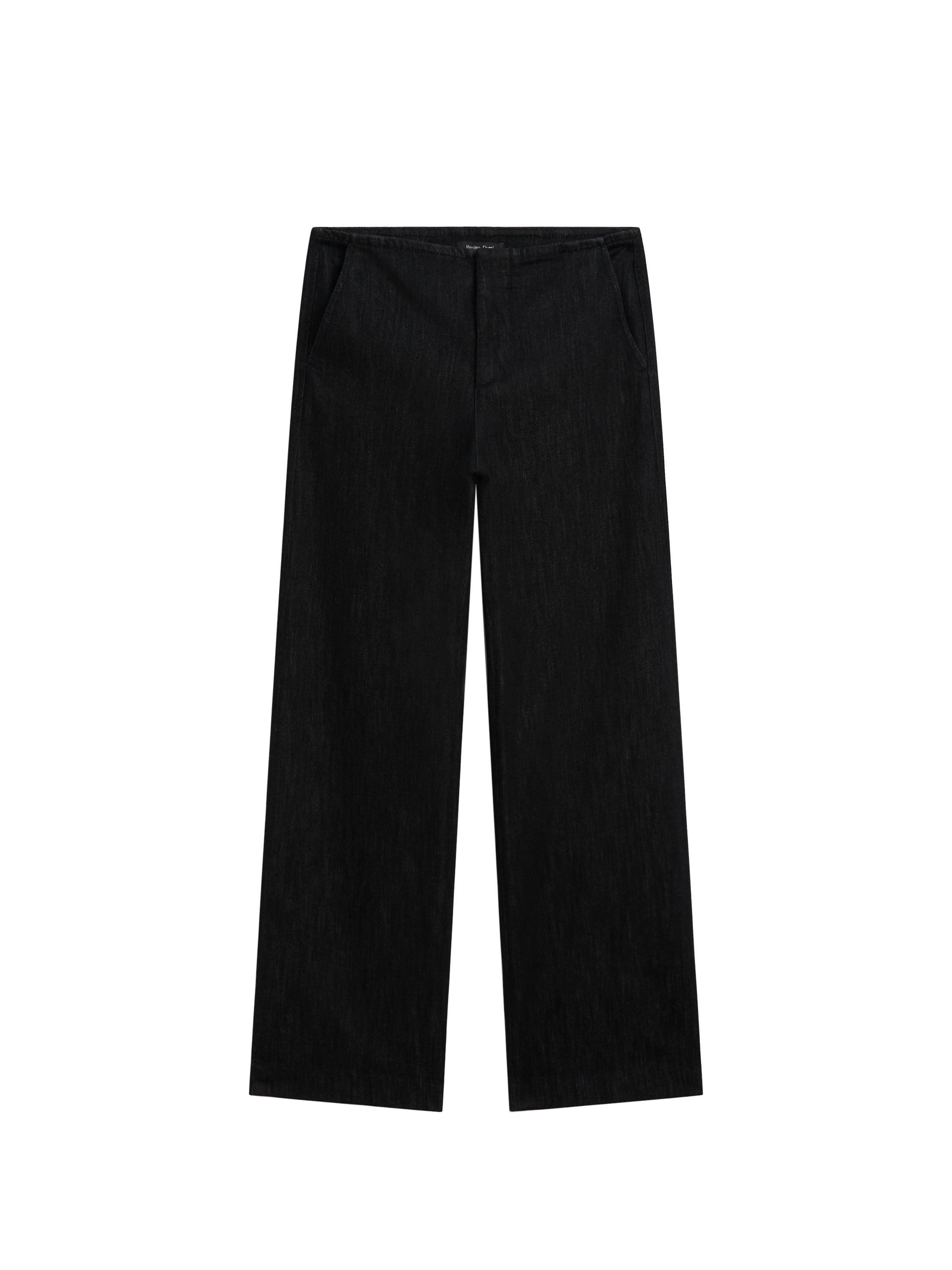 Mid-rise straight-leg comfort jeans