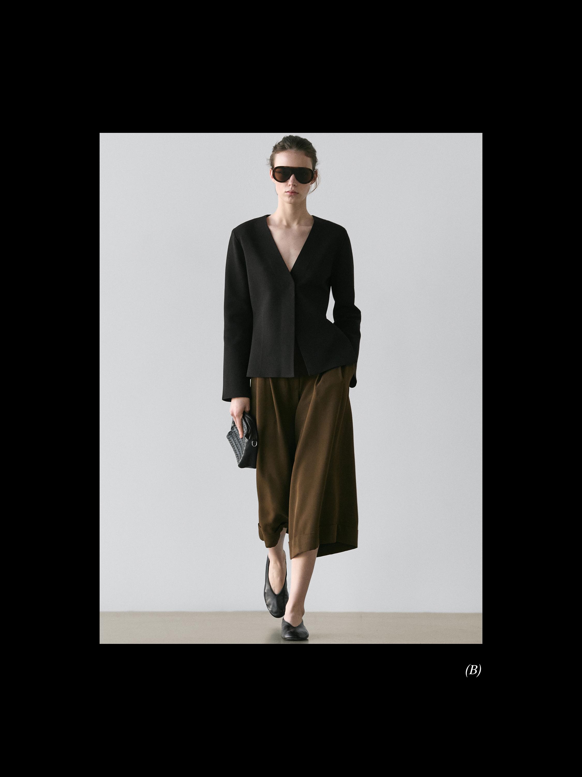 Long Bermuda shorts with turn-up hems — GREEN