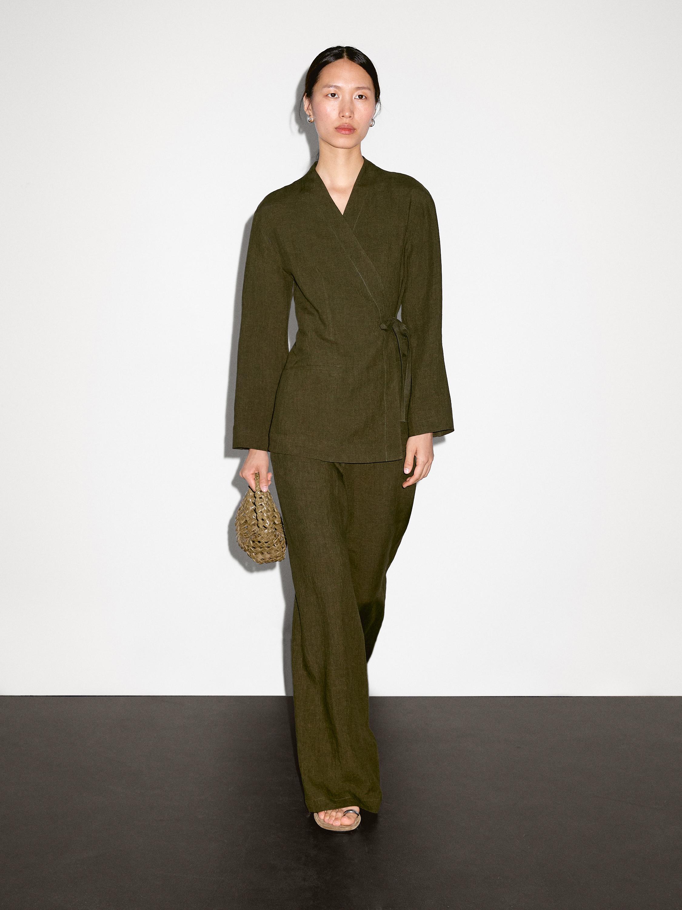 100% linen kimono