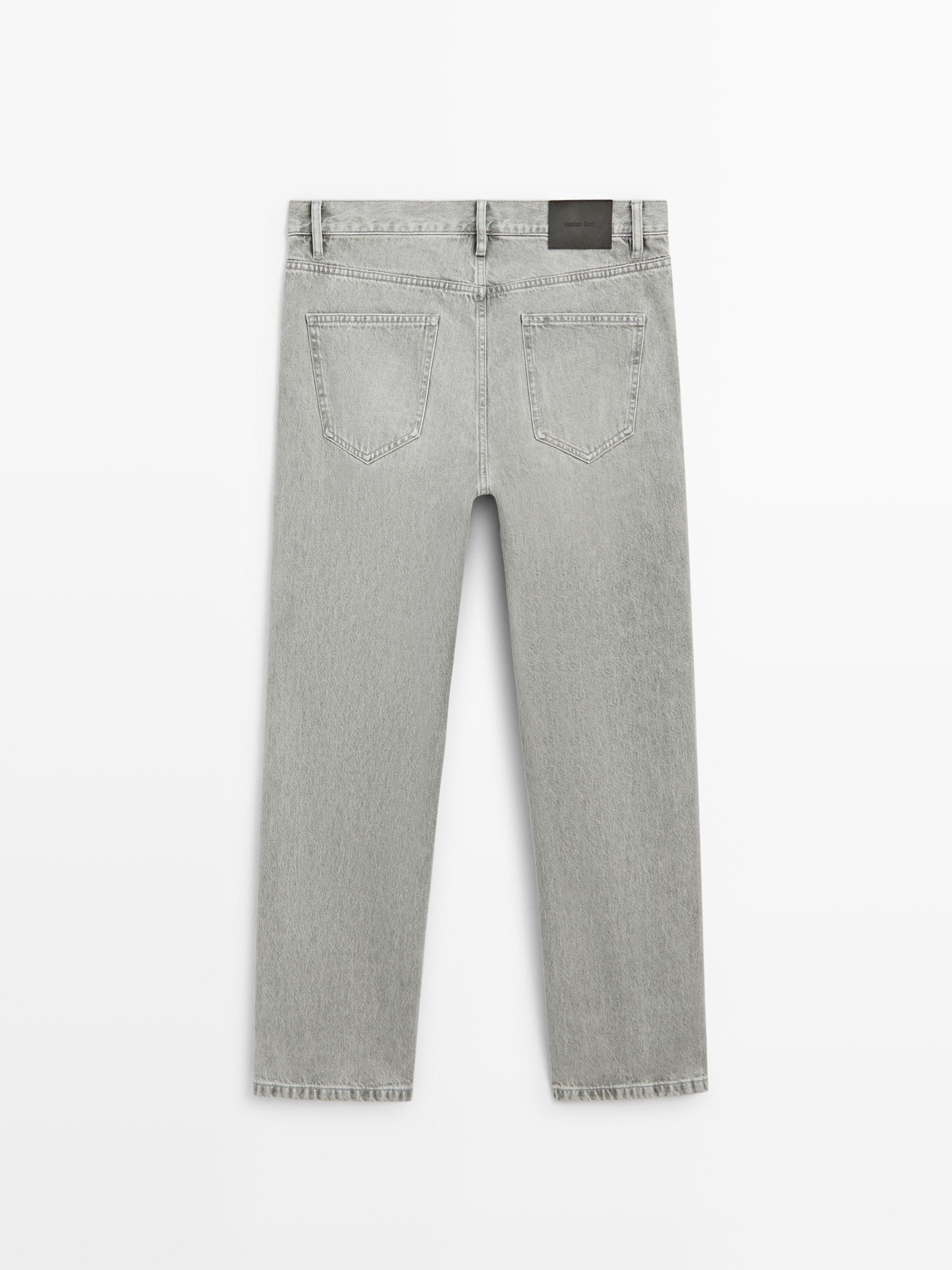 Straight-leg jeans — GREY