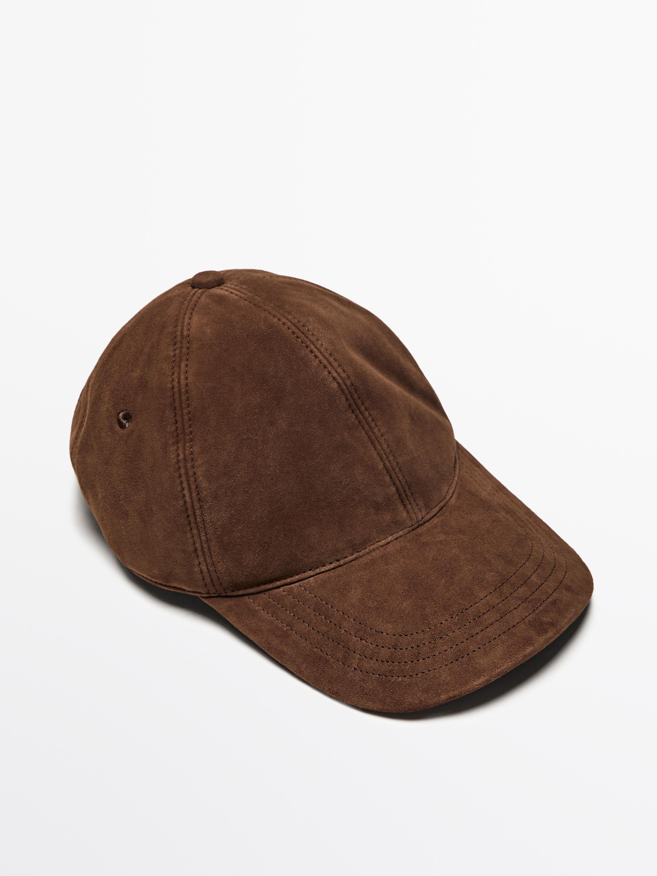 Split leather cap