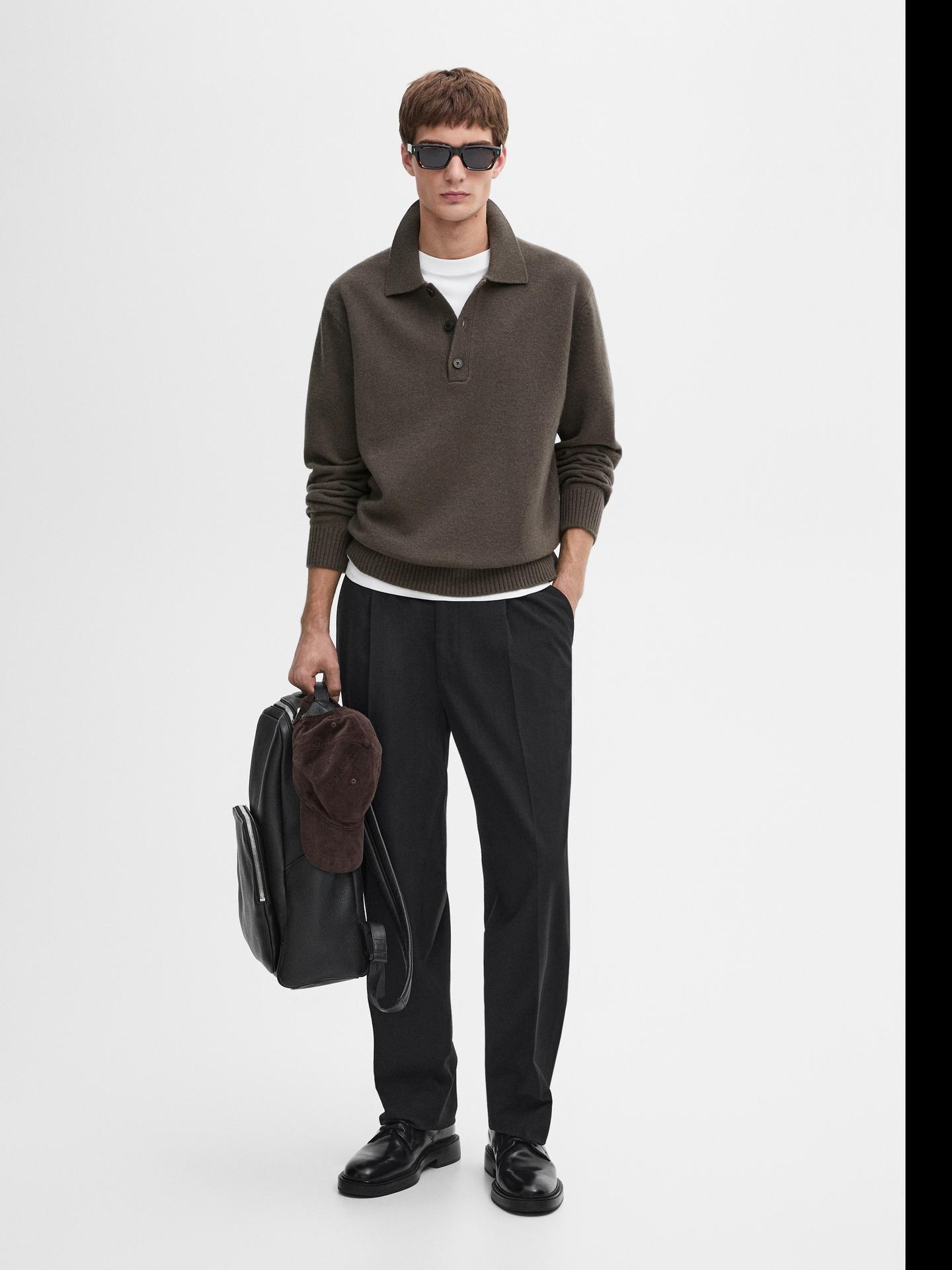 Calvornis Cardigan uomo casual a costine con bottoni, colore uno, autunno/inverno | SHEIN ALIA