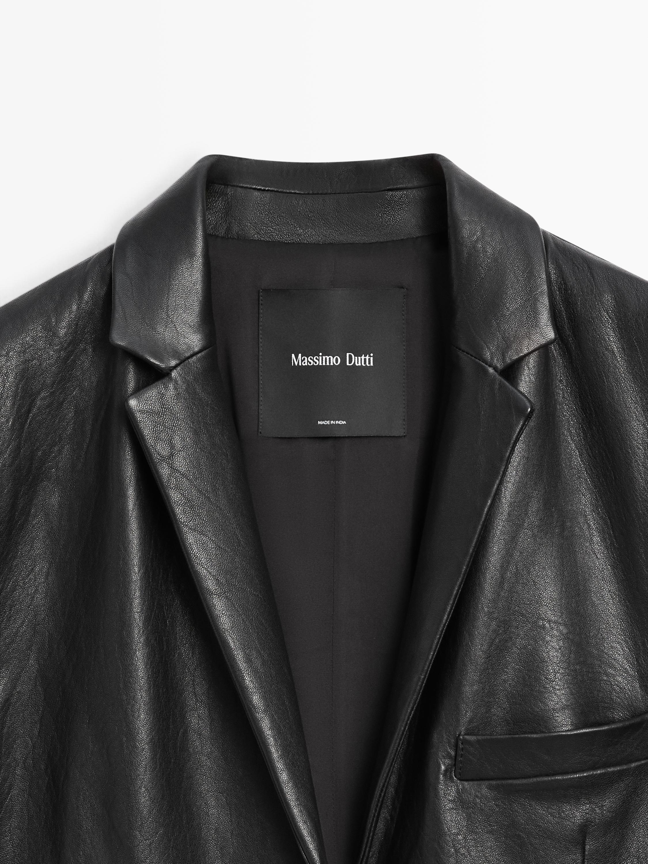 Uzun napa deri kaban