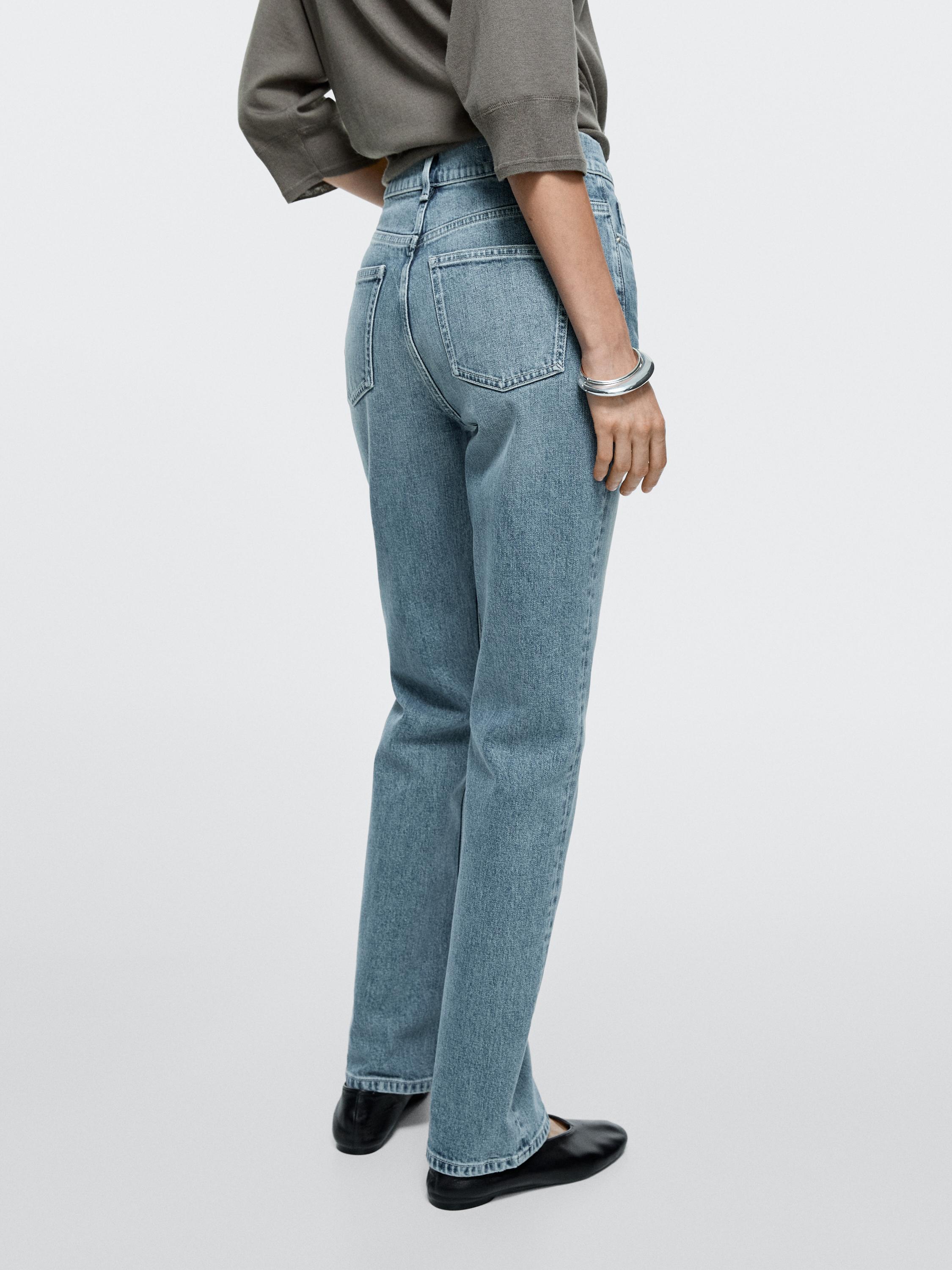 High-waist boot-cut jeans — Light Blue