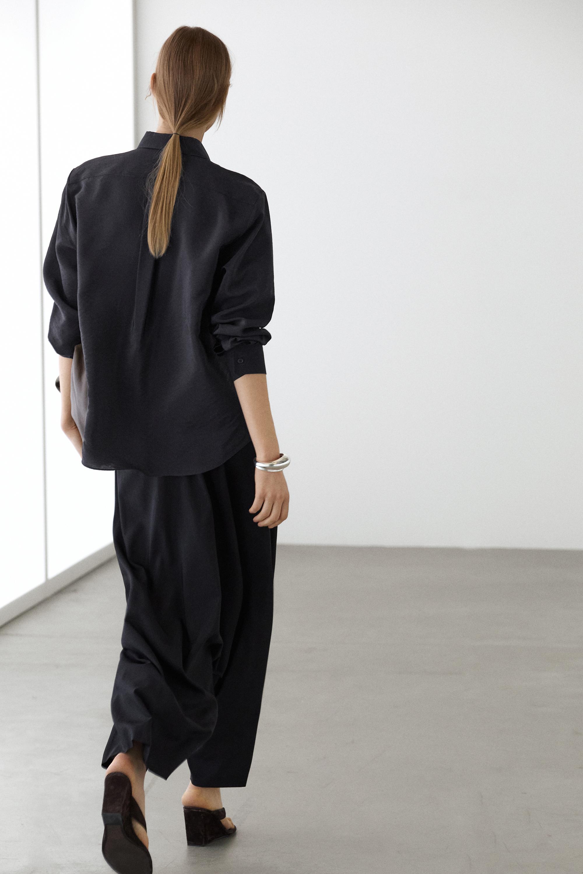 Flowing technical shirt — DARK NAVY