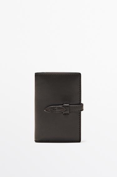 Nappa leather wallet — BROWN 2