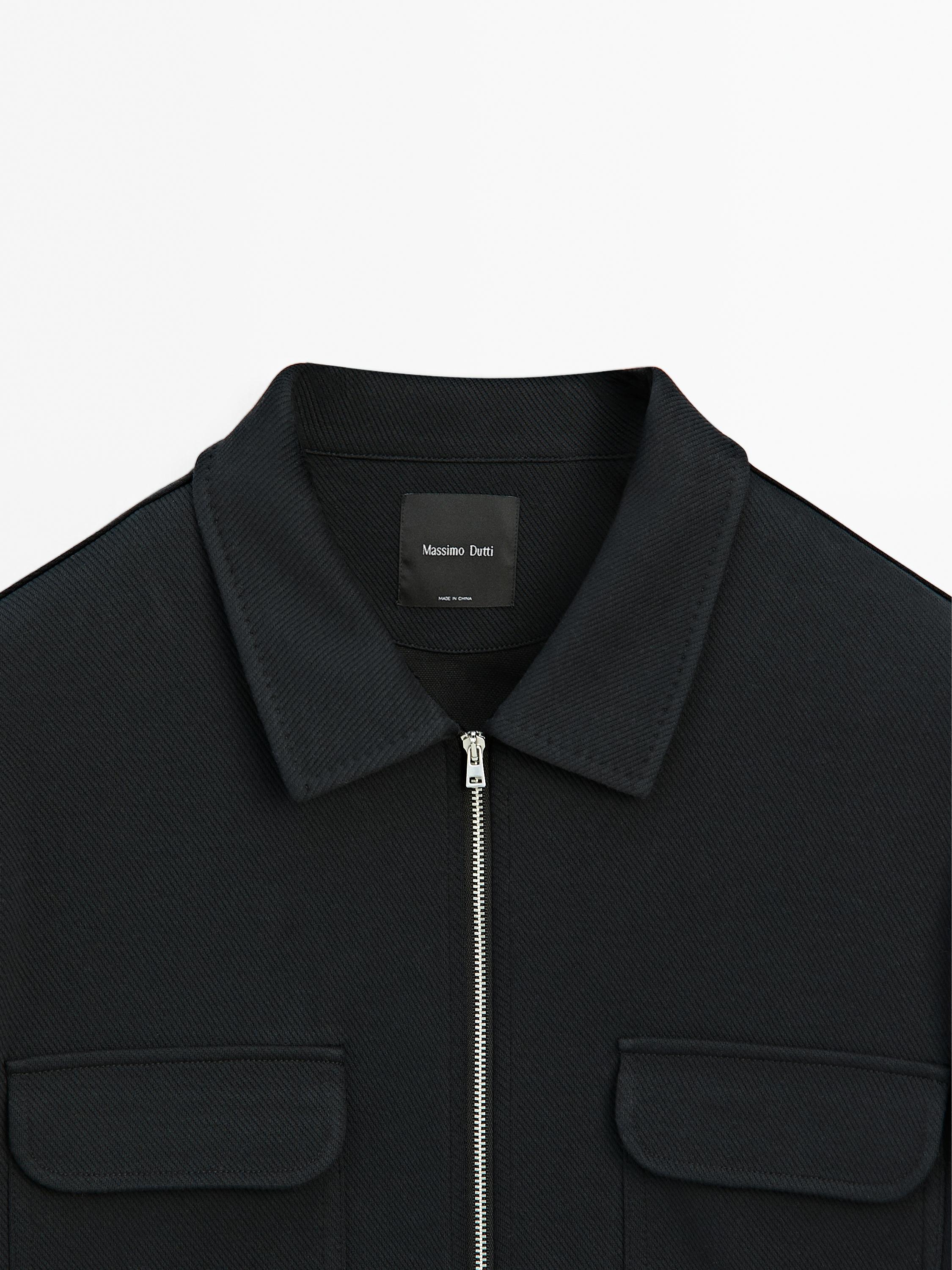 Jacke aus Baumwolltwill mit Taschen