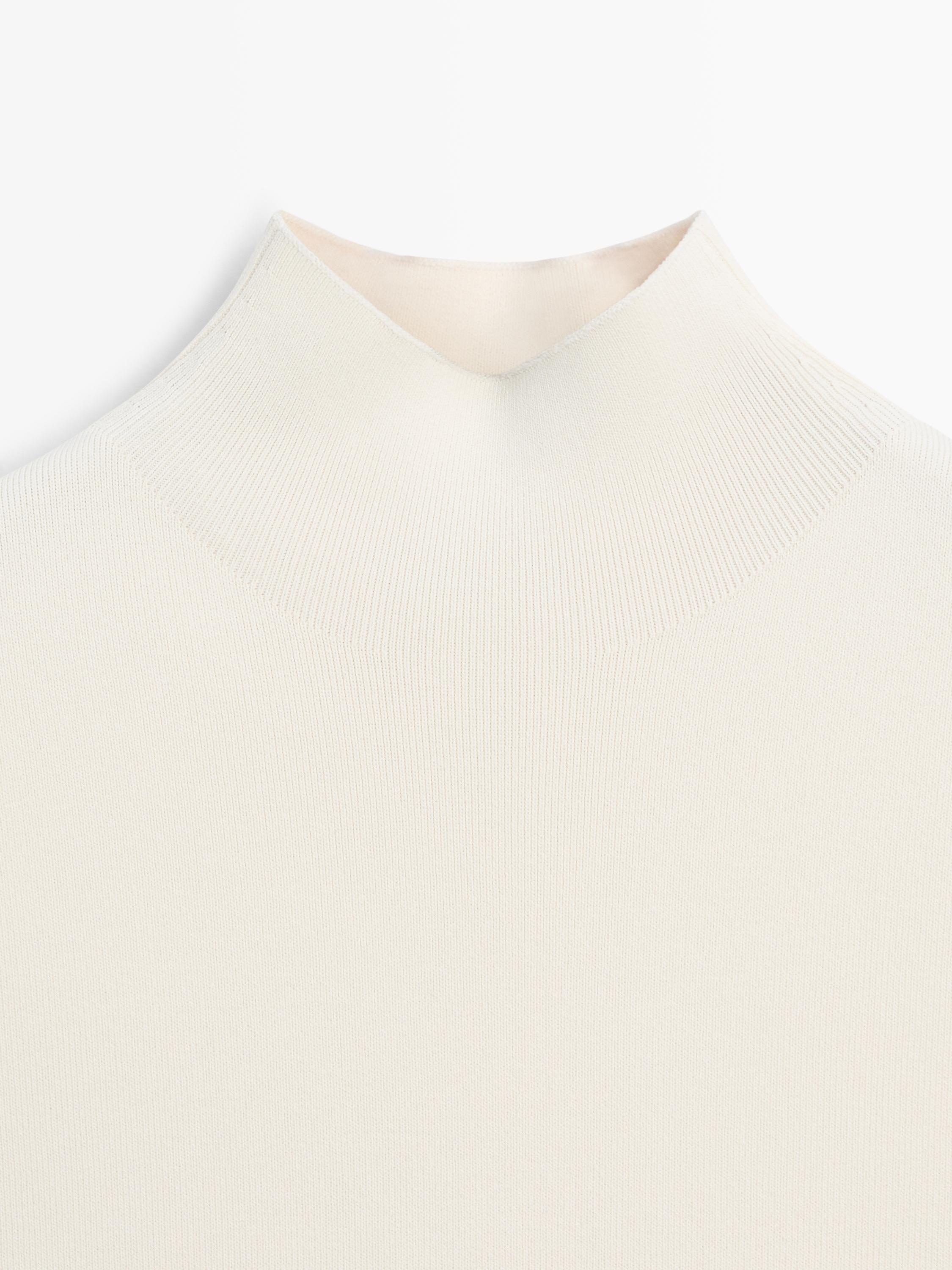 Matching knit midi dress — CREAM