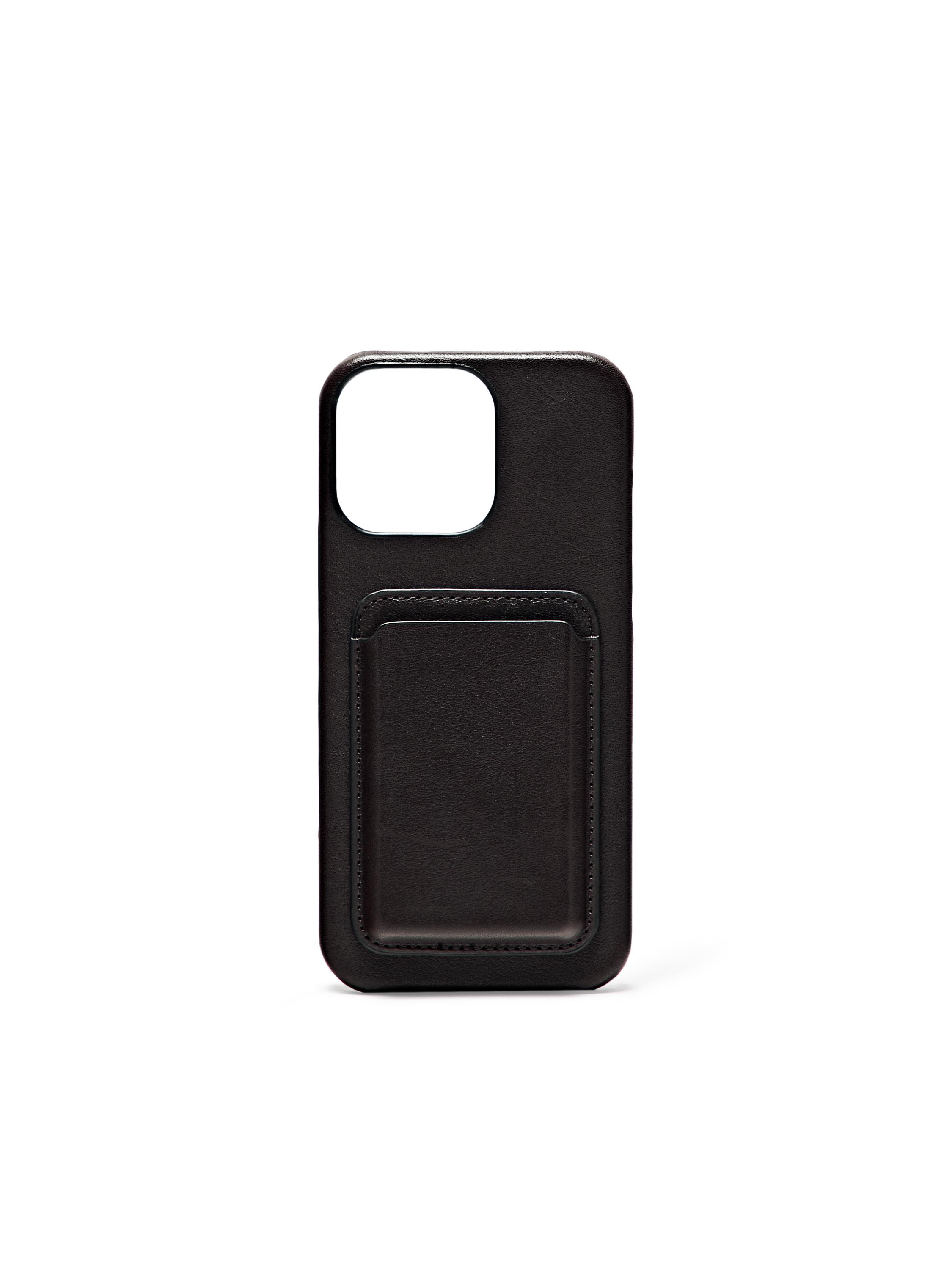 Nappa leather iPhone Pro Max case — BROWN