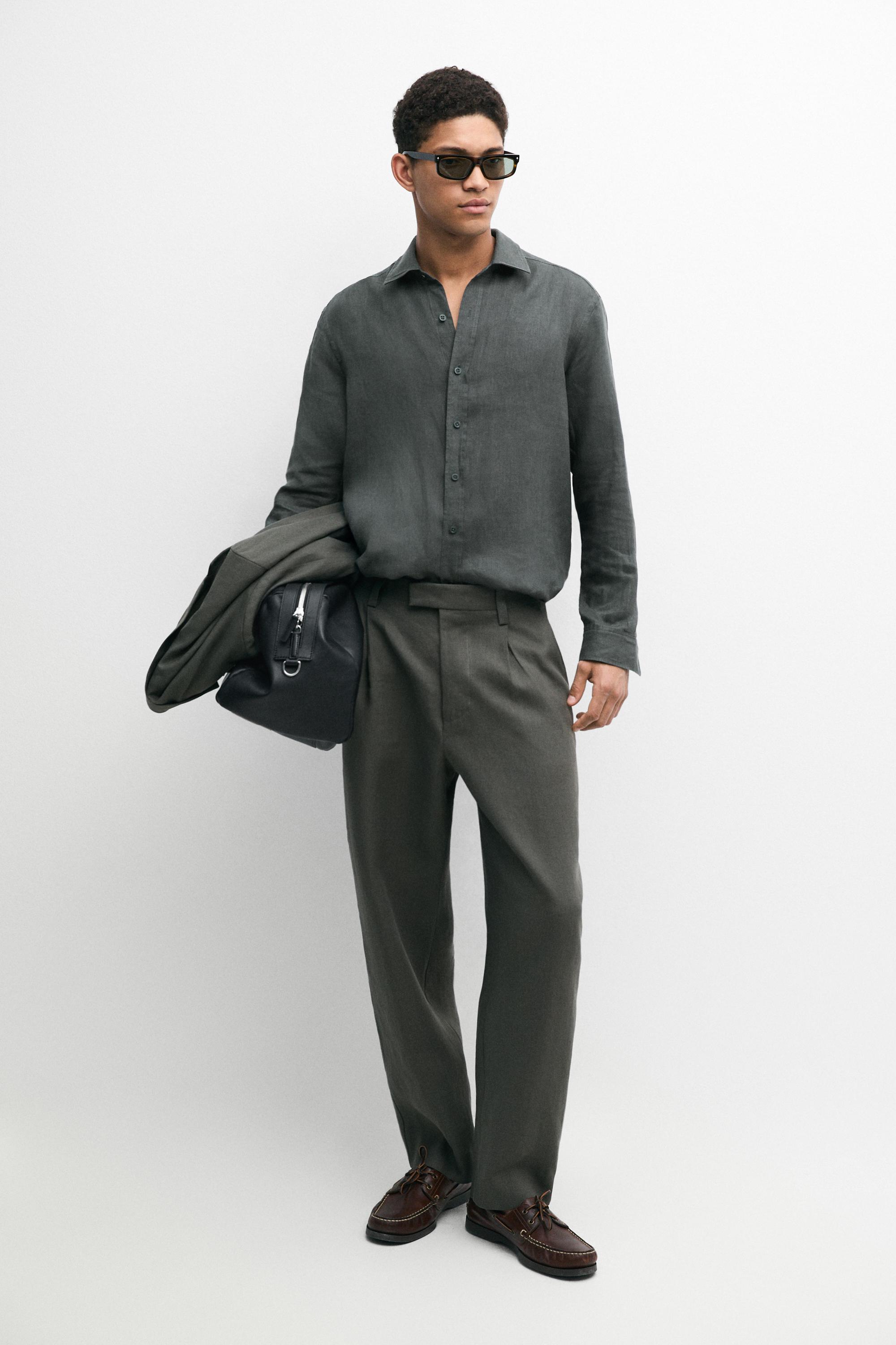 Anzughose aus Leinen