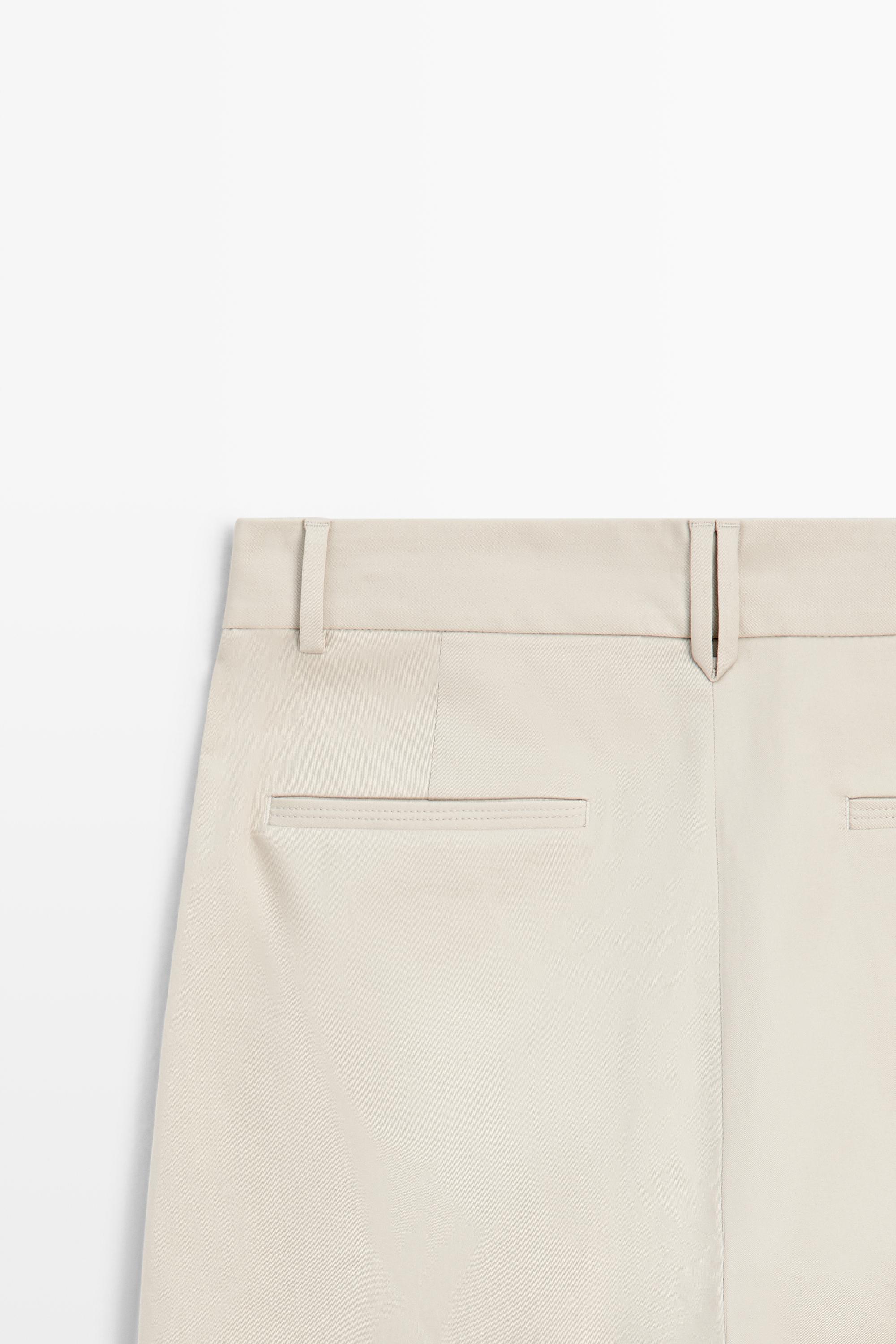 Flowing pants with darts — BEIGE
