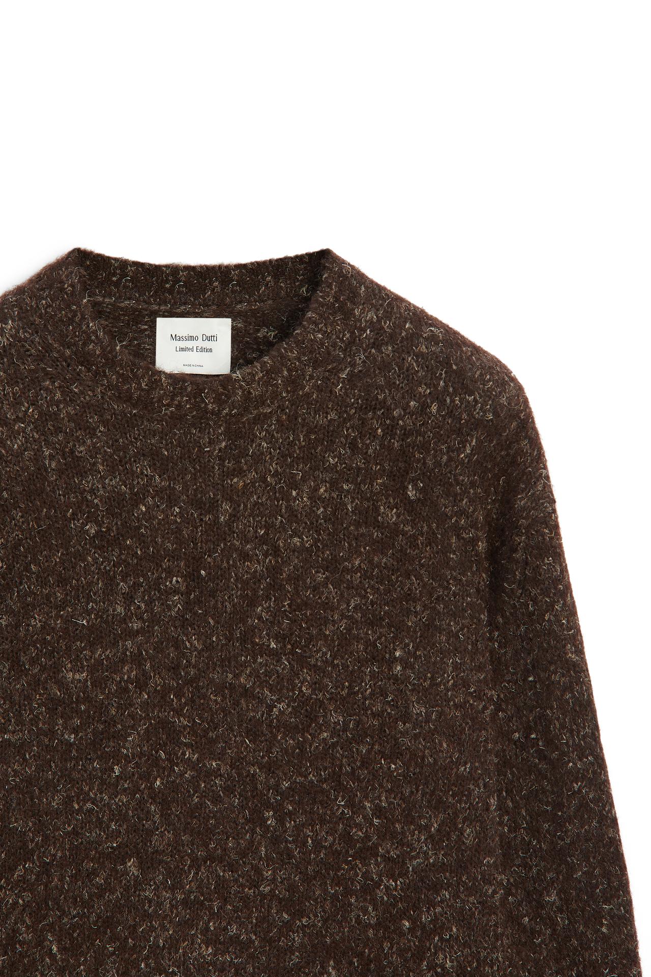 Flecked knit sweater - LIMITED EDITION — BROWN