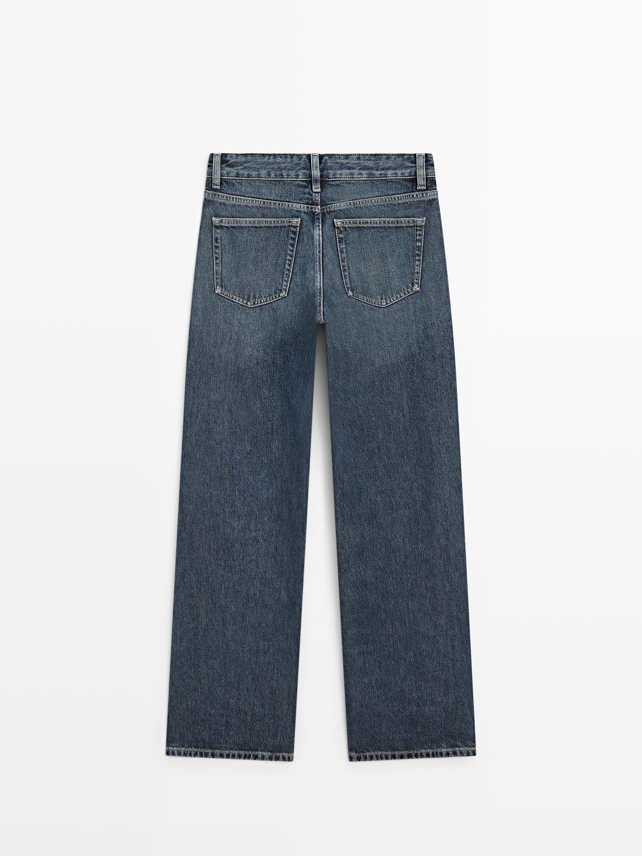 Mid-rise wide-leg jeans — MEDIUM BLUE