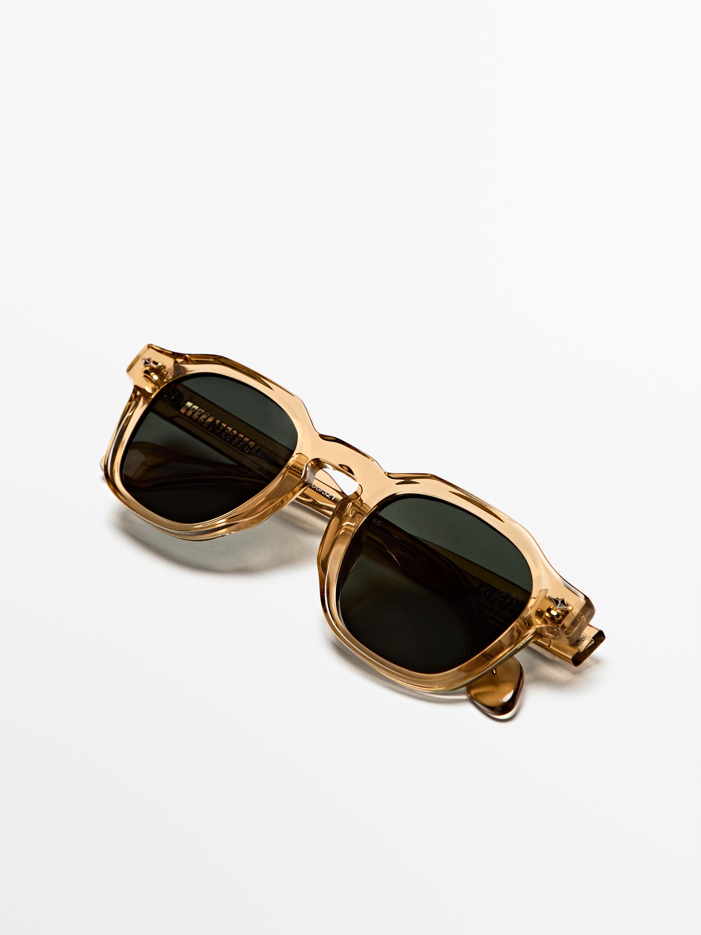 Geometric sunglasses — Mustard