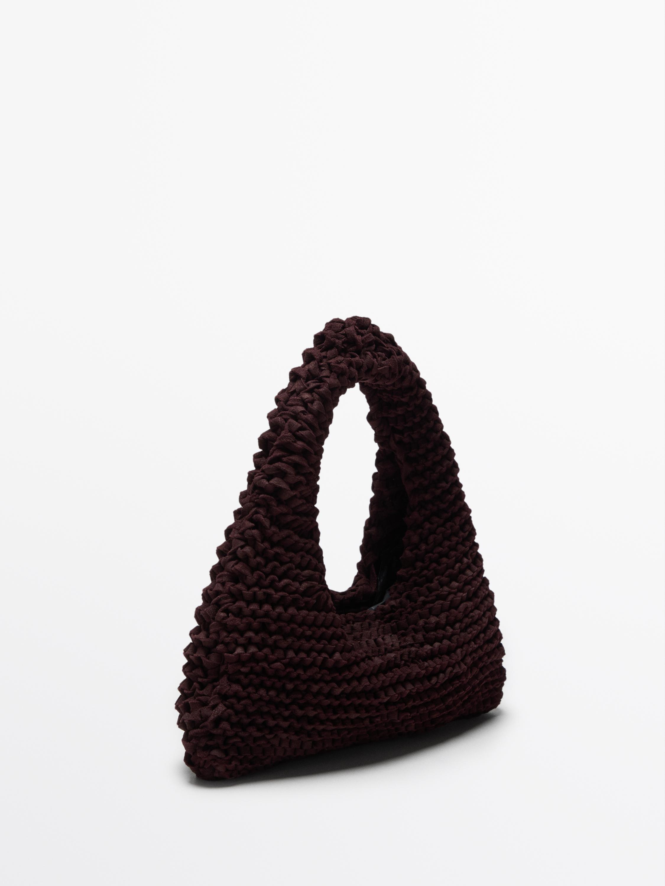 Mini split suede crochet bag - Limited Edition
