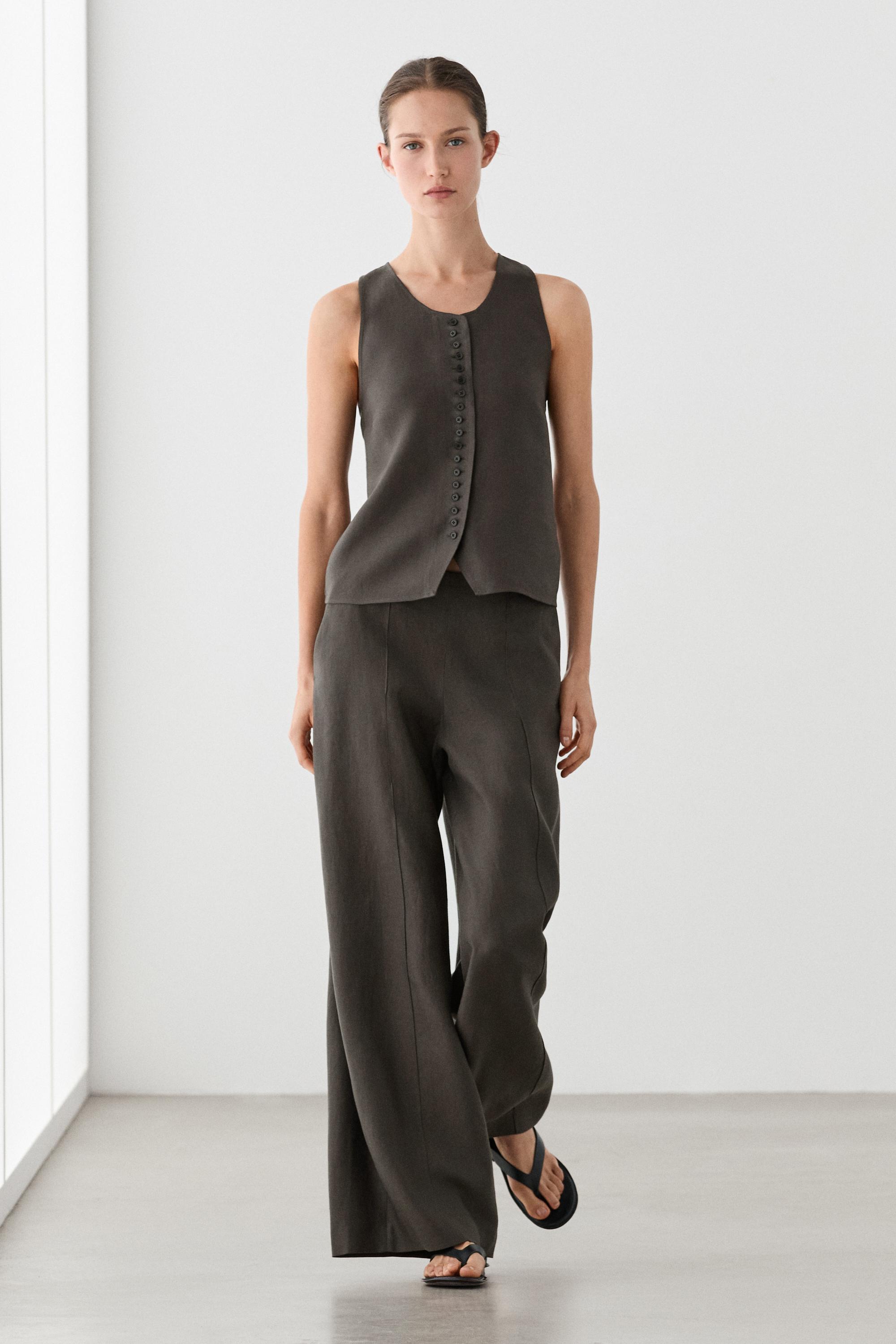 100% linen vest
