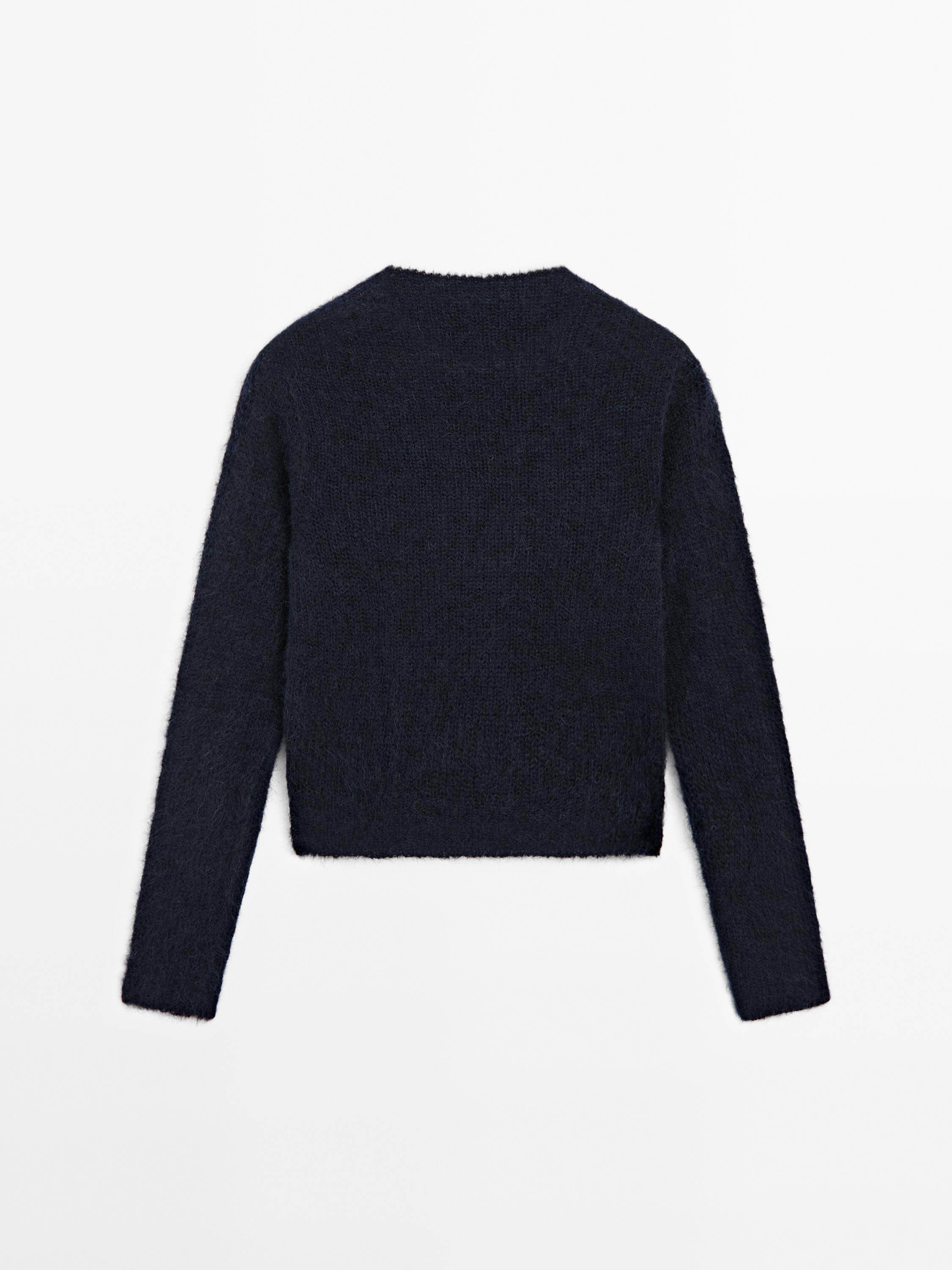 Knit alpaca blend sweater