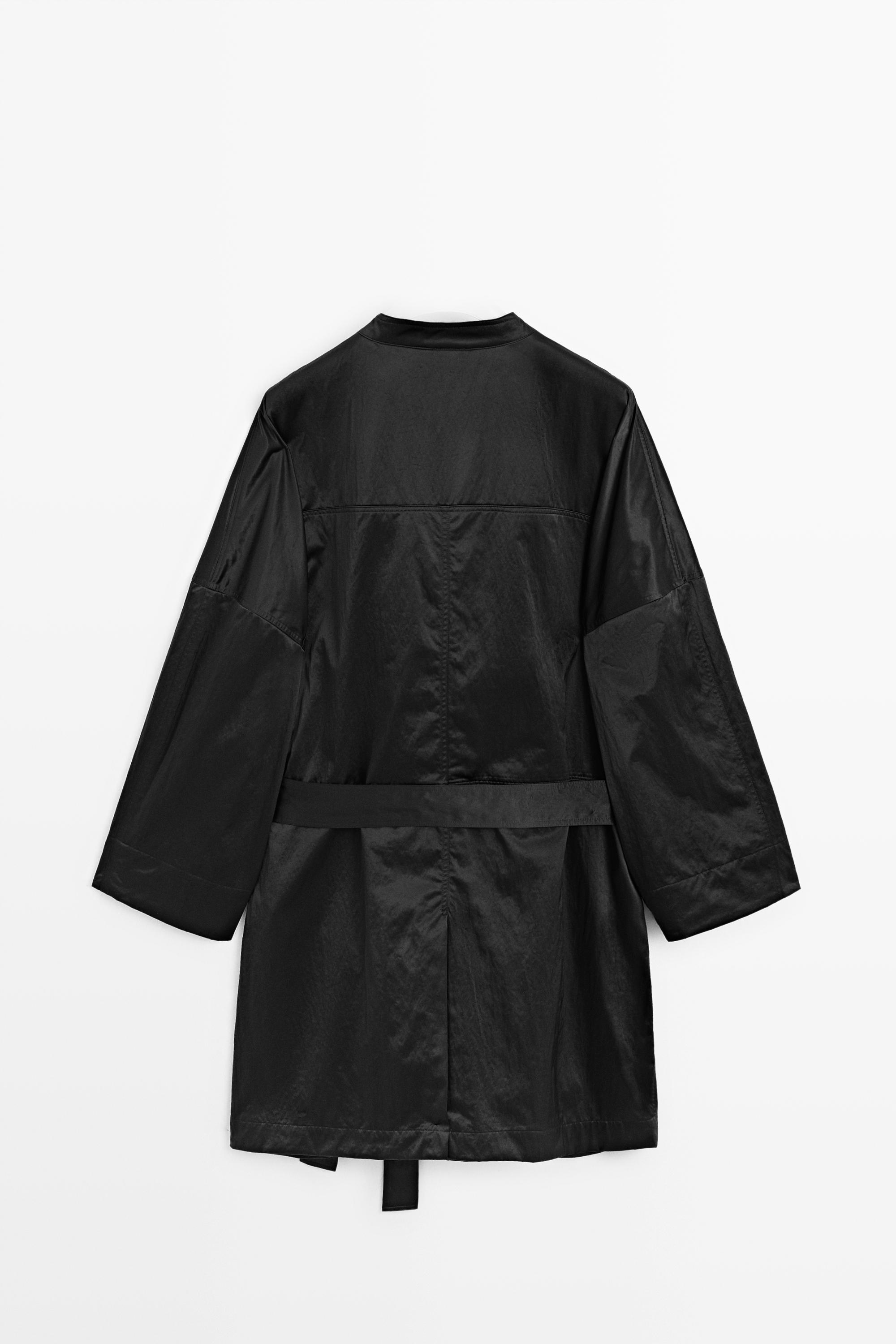 Chaqueta cruzada con lazada