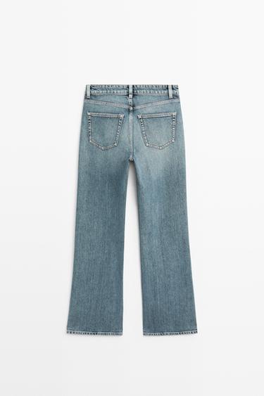High-waist boot-cut jeans — MEDIUM BLUE 6