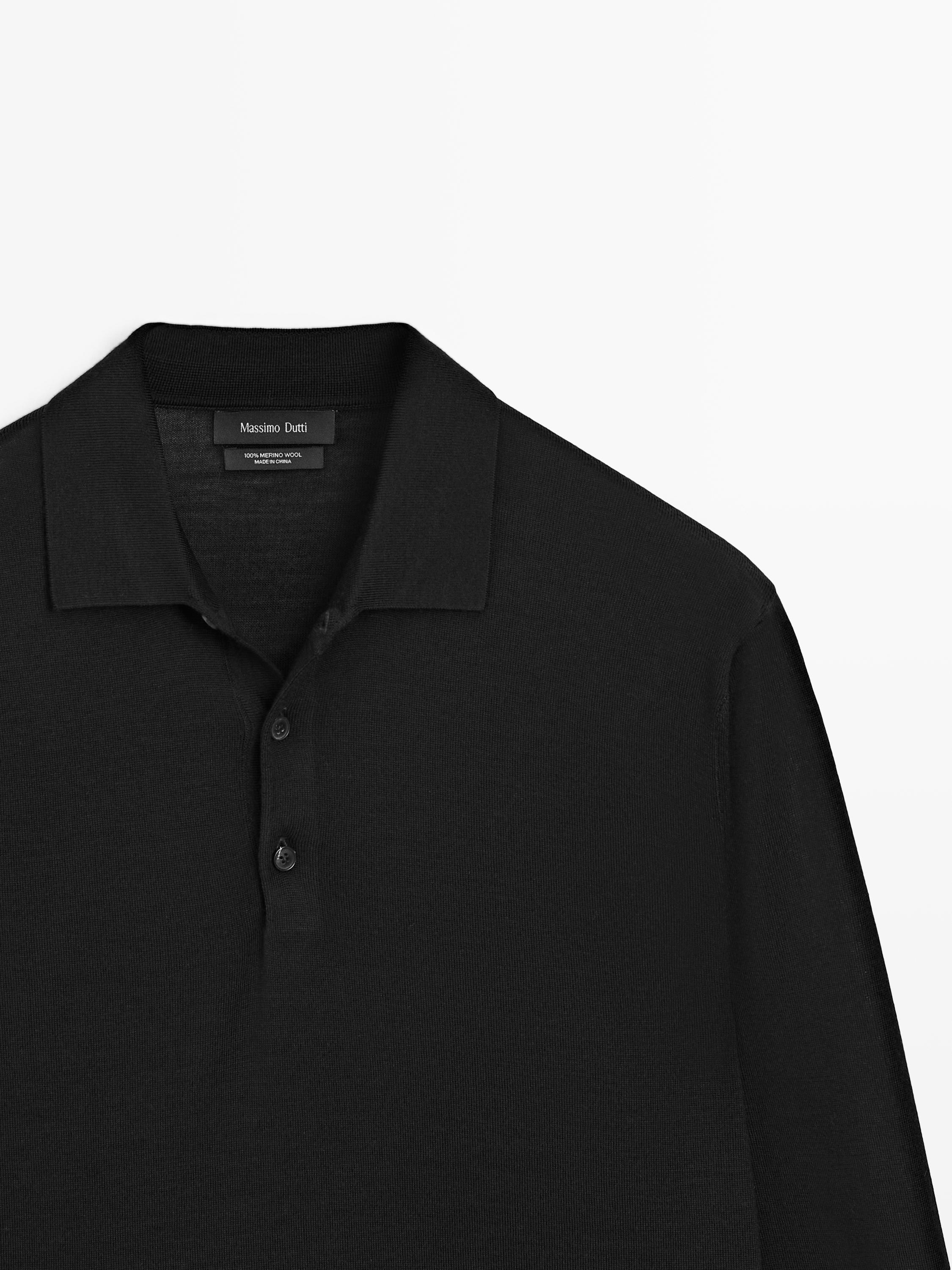 Polo yaka yün triko kazak