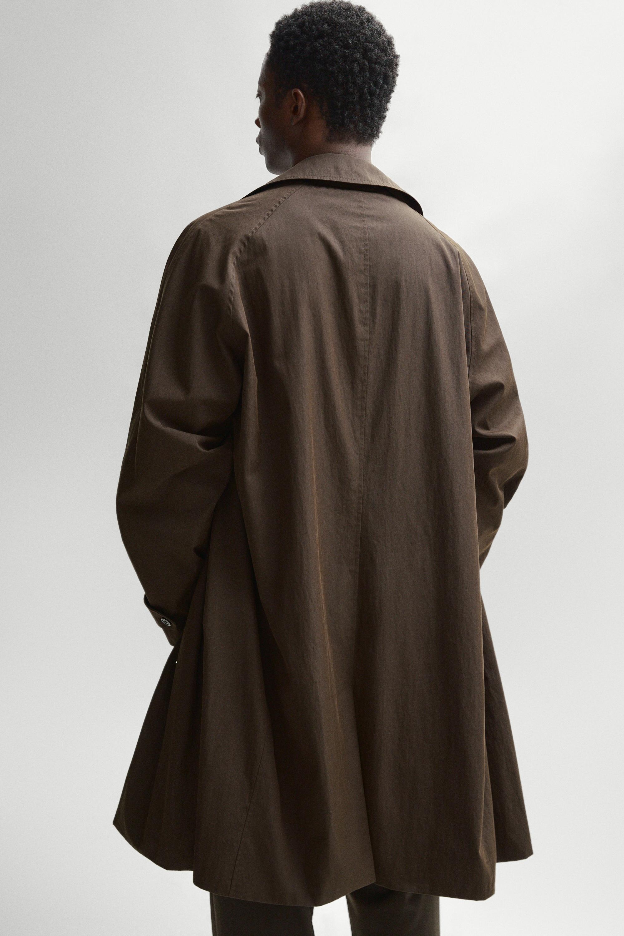 Long reversible trench coat — Chocolate