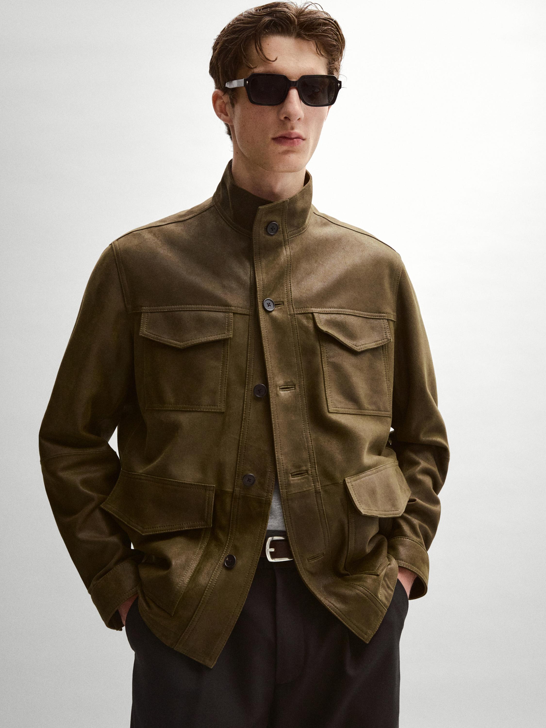 Rectangular sunglasses — BLACK