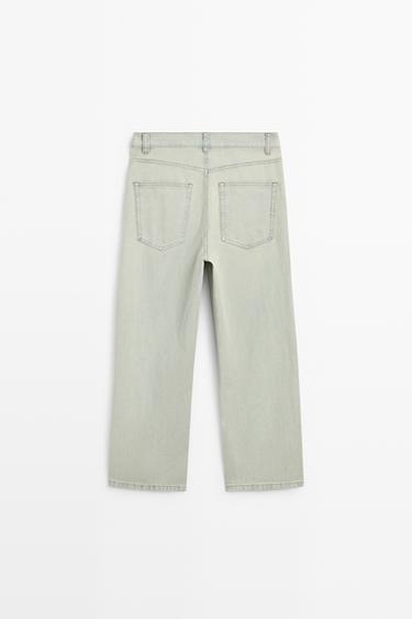 Mid-waist cropped wide-leg jeans — BLUE 6