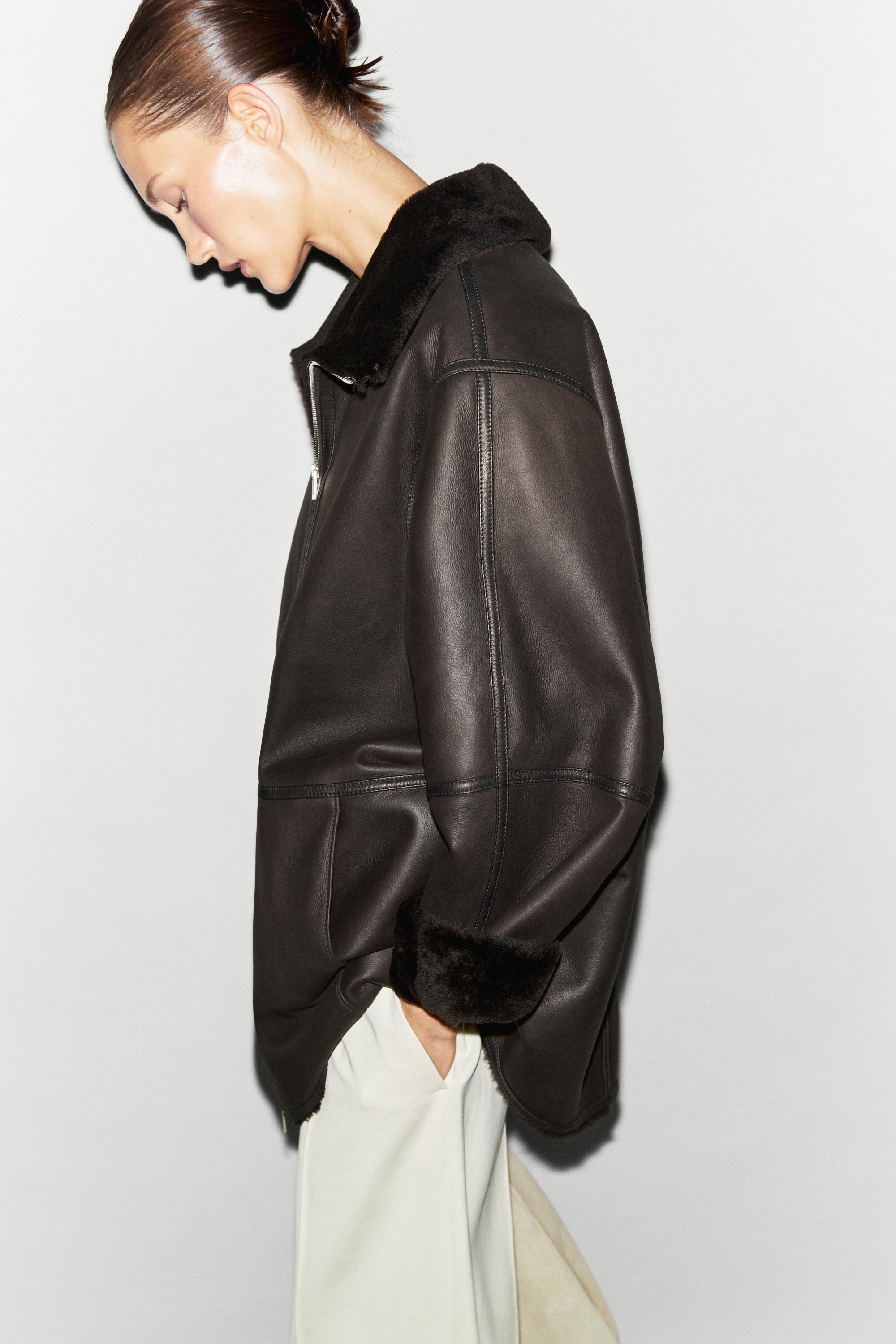 Double-faced lambskin fur coat — BROWN