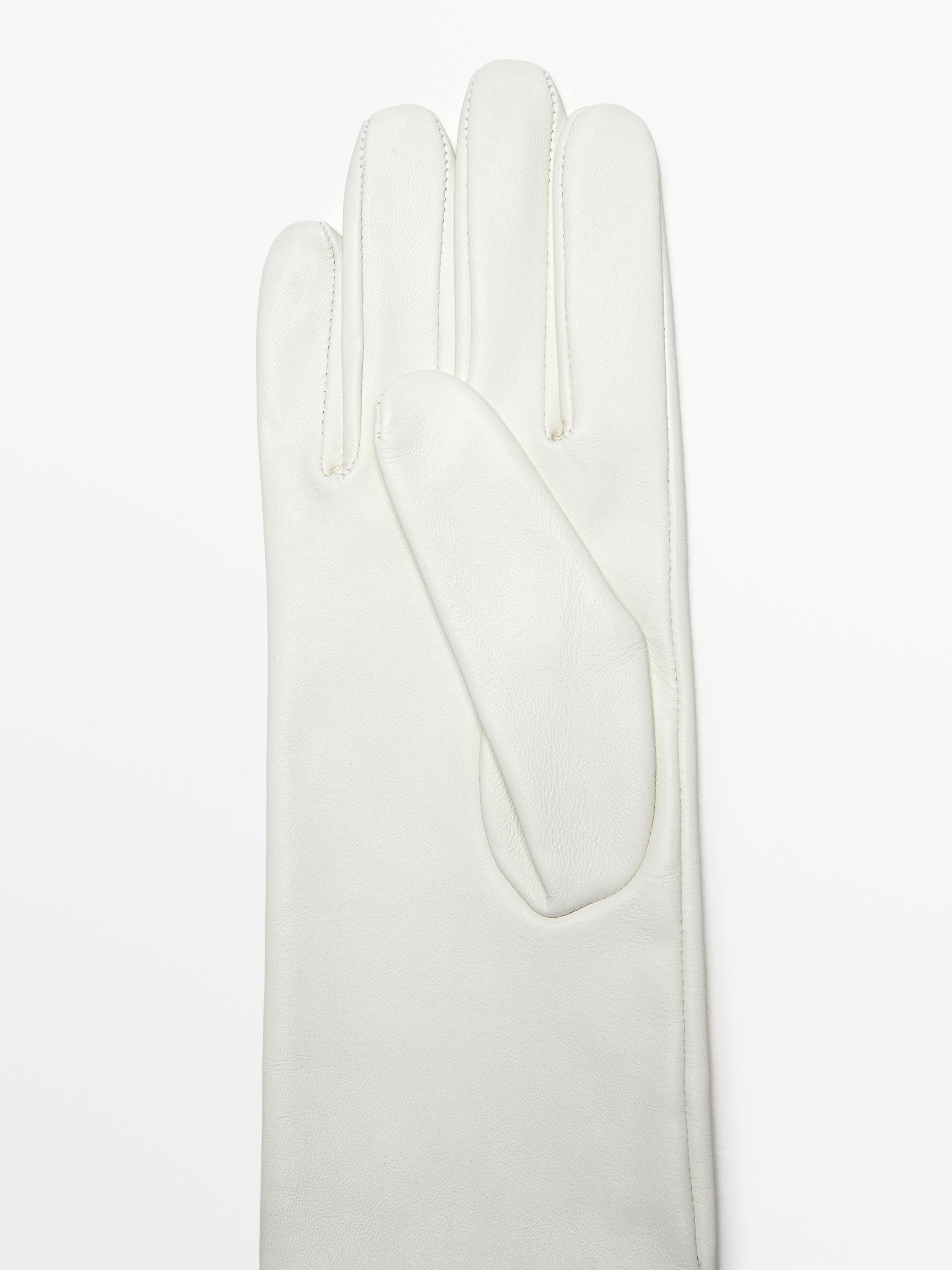 Gants longs en cuir ovin nappa