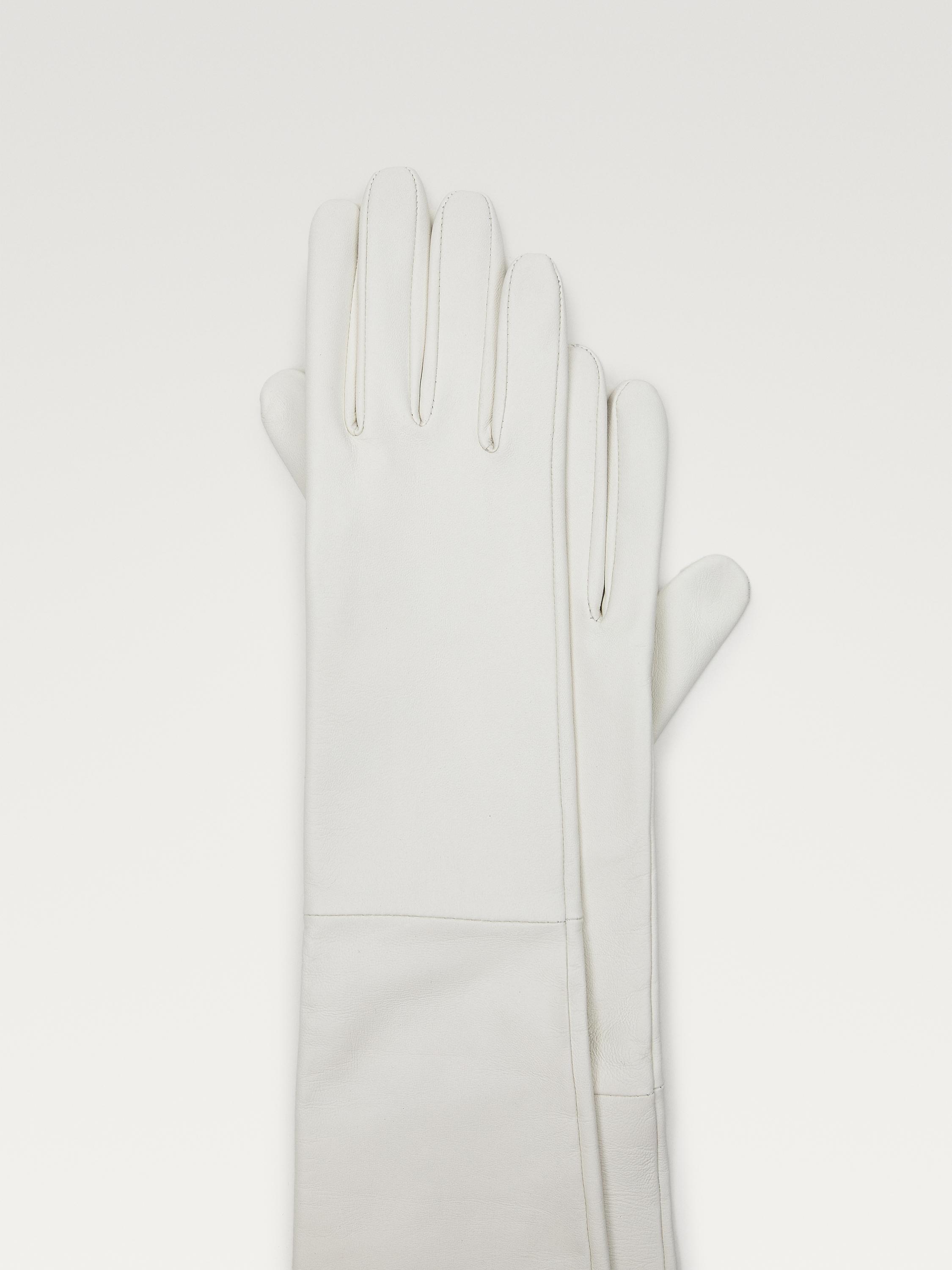 Lange nappa handschoenen van schapenleer