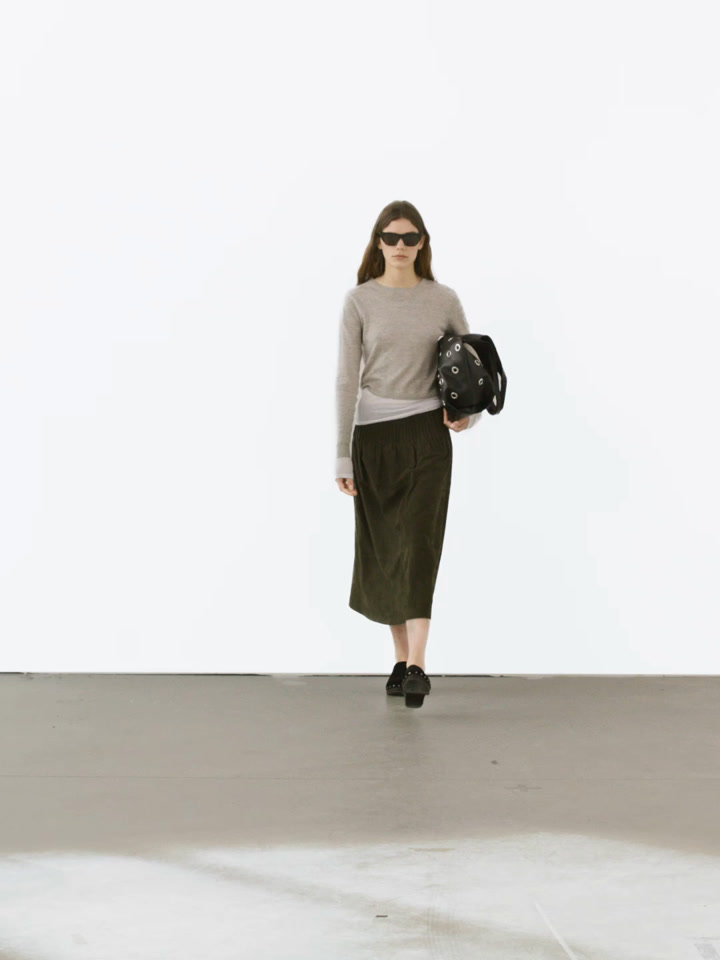 100% linen melange knit sweater