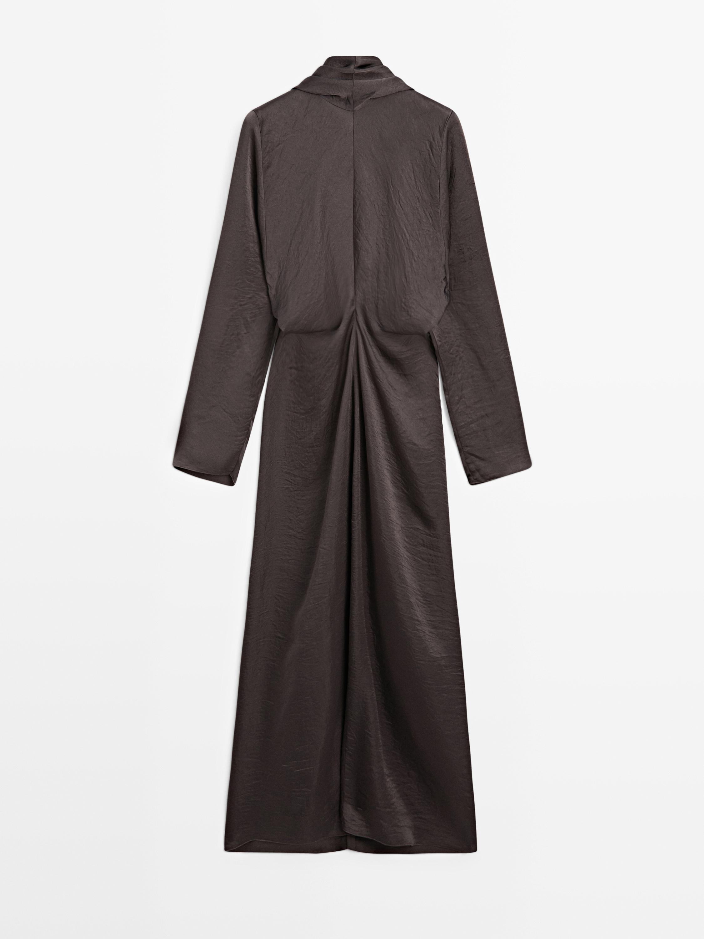 Vestido largo fluido lazada - STUDIO