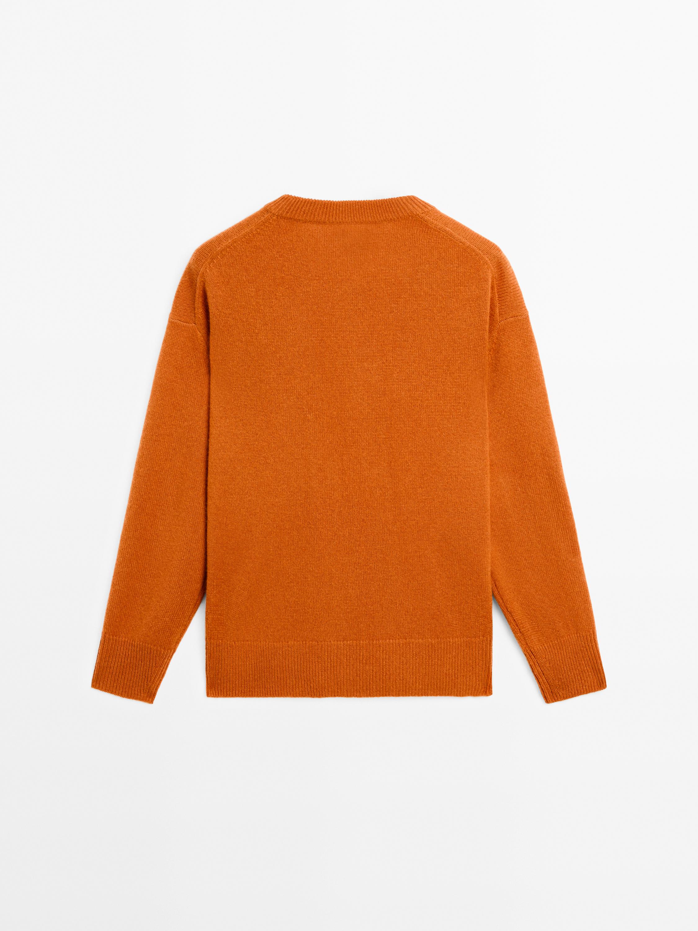 Pull en maille 100 % cachemire à col en V