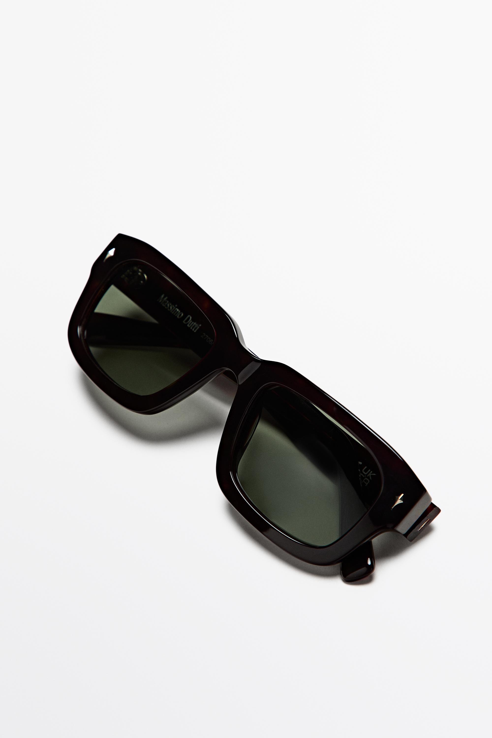 Rectangular sunglasses — BROWN