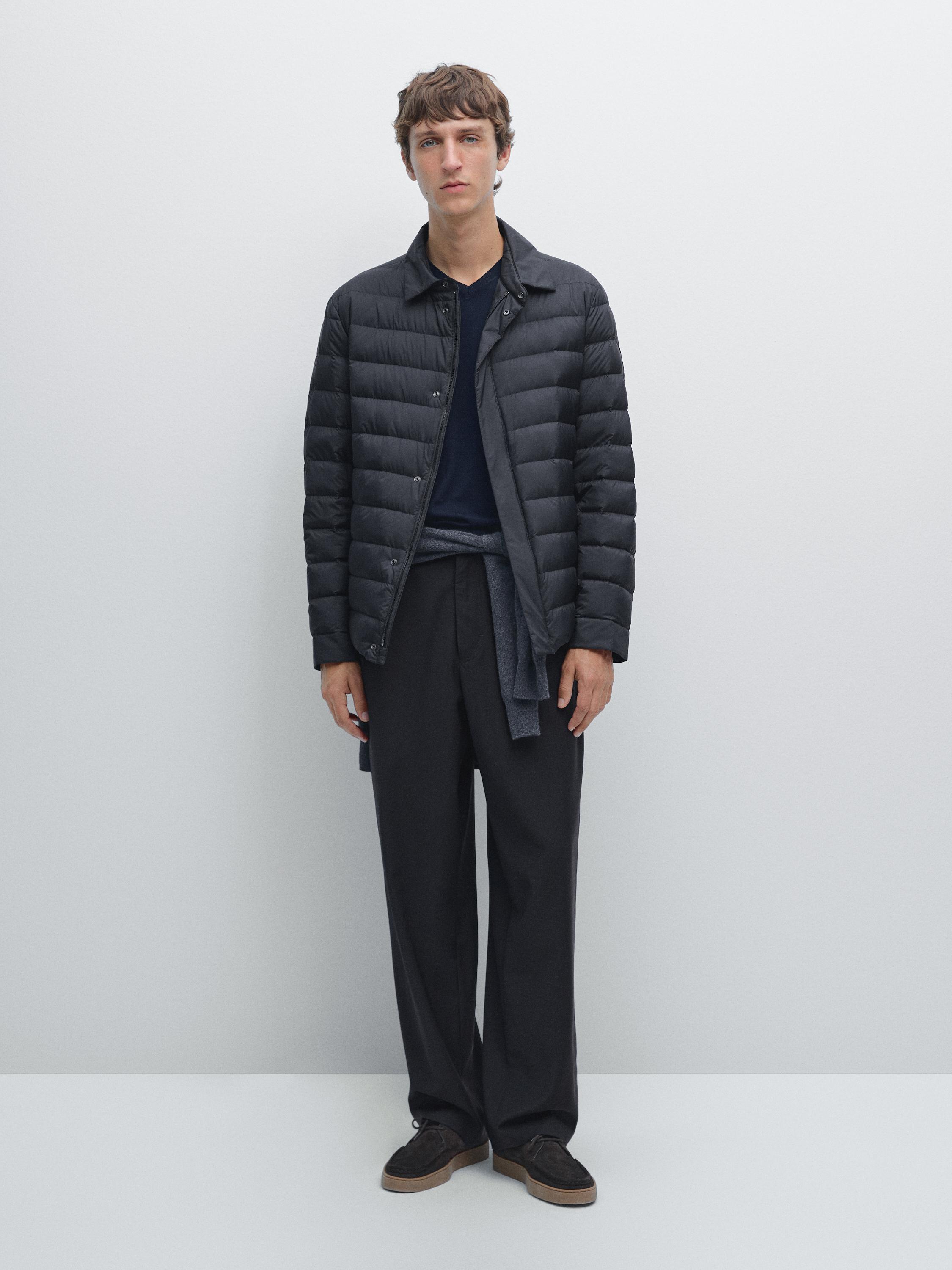 Chaqueta ultraligera mezcla plumón water repellent