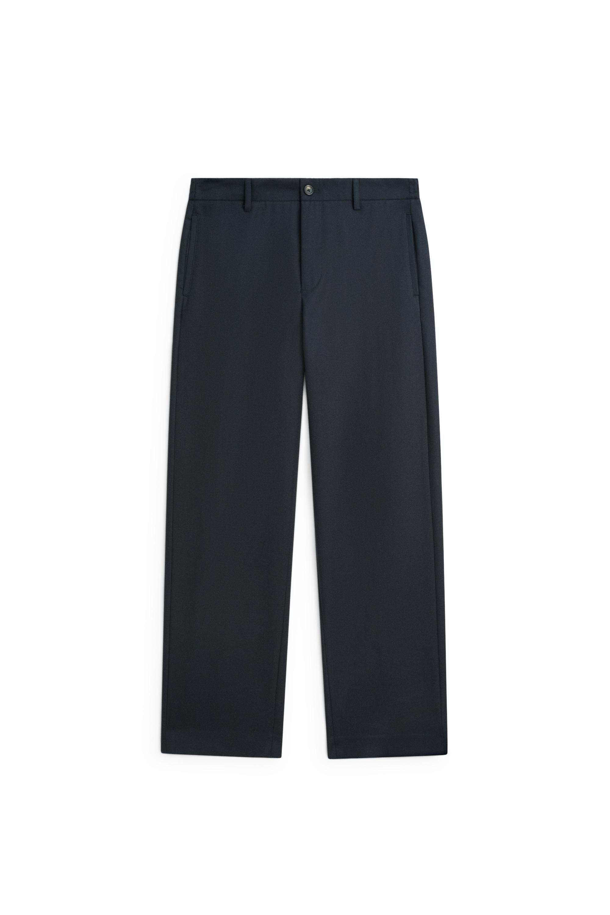 Massimo Dutti %100 pamuklu elastik belli pantolon görsel 8