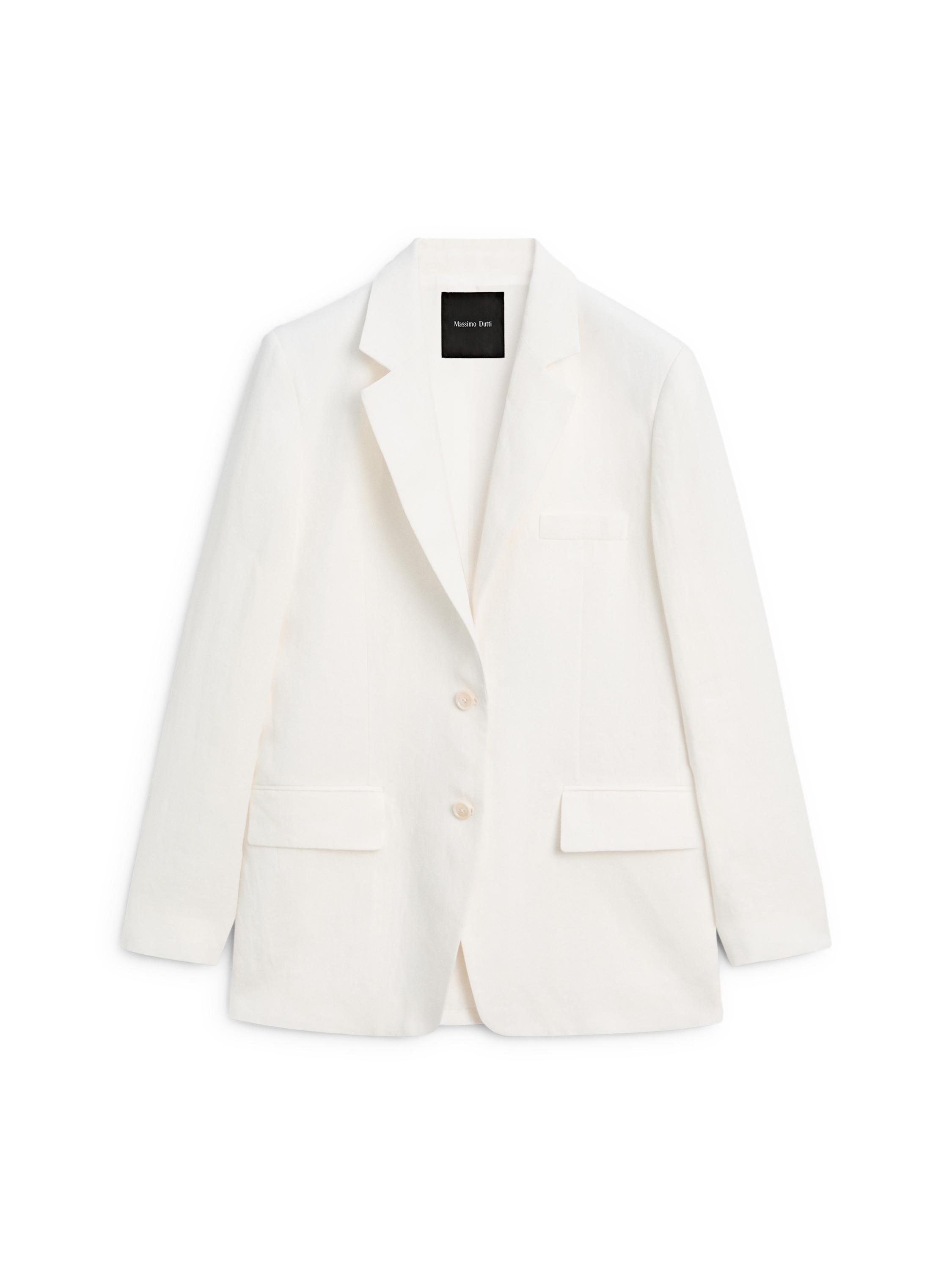 100% linen suit blazer — Off white