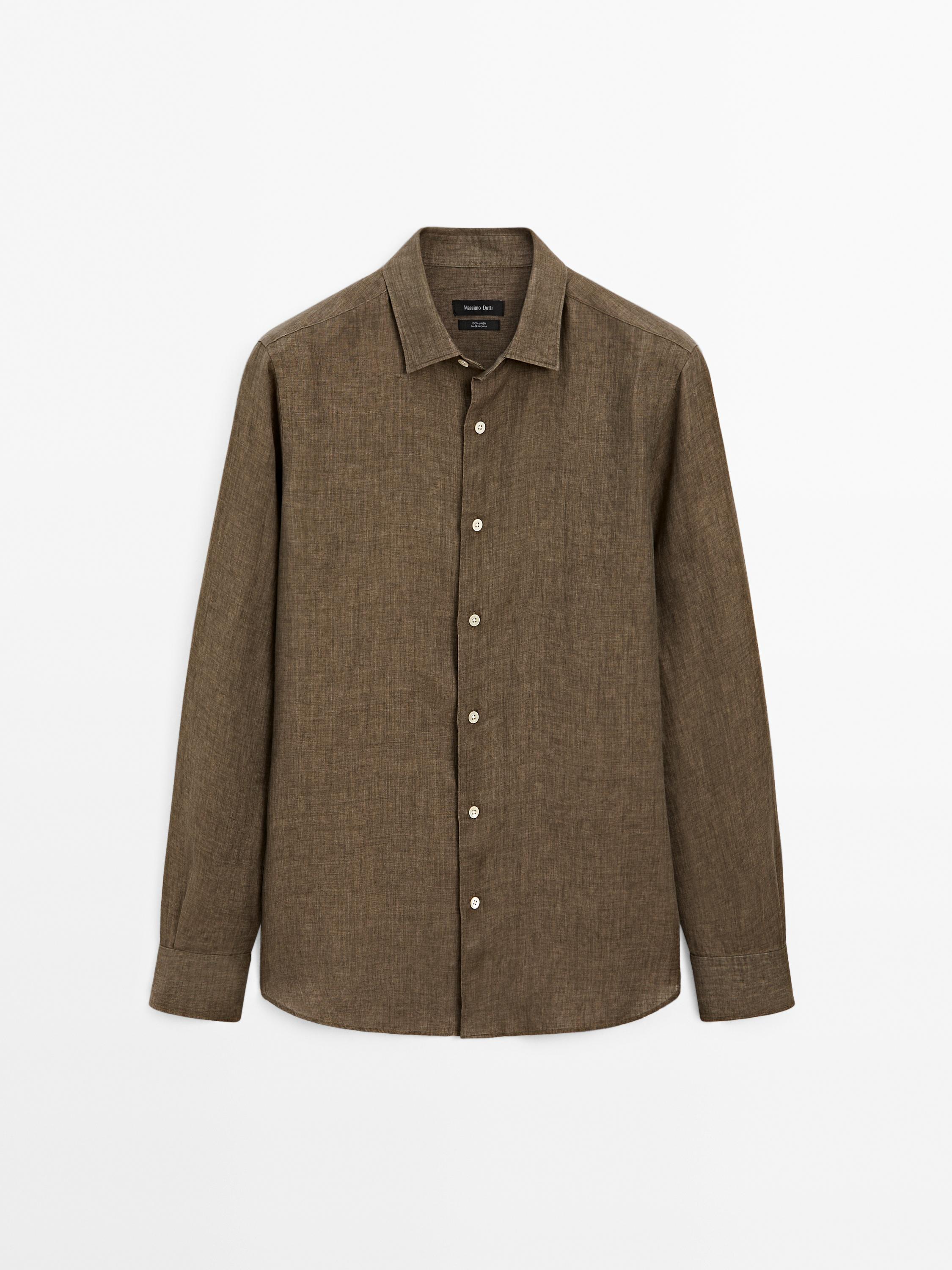 Delavé slim fit 100% linen shirt