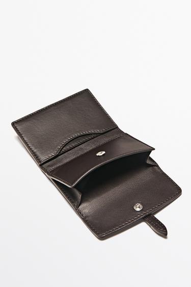 Nappa leather wallet — BROWN 3