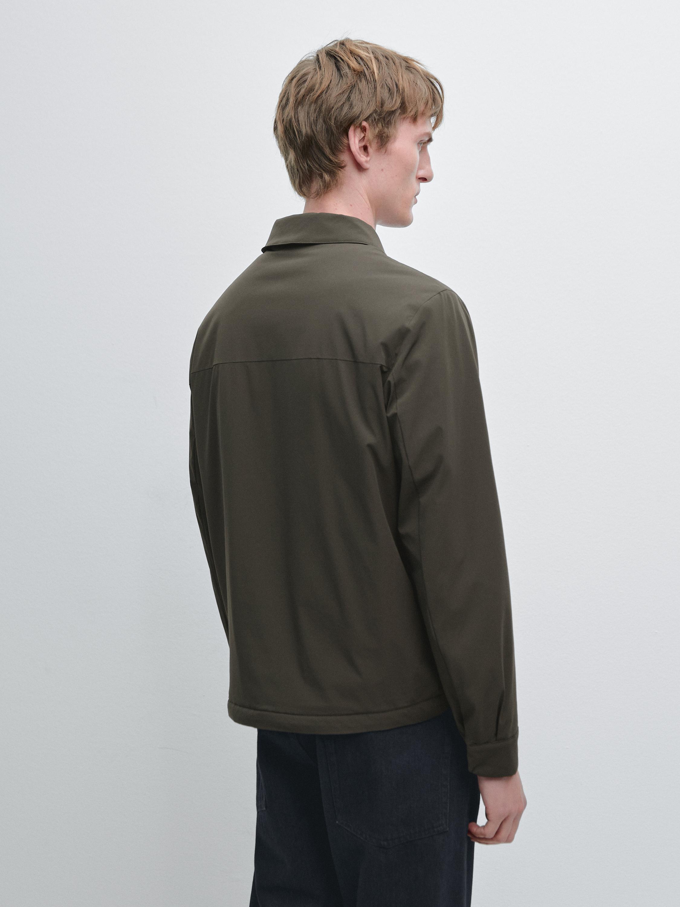 Short jacket with pocket details — KHAKI