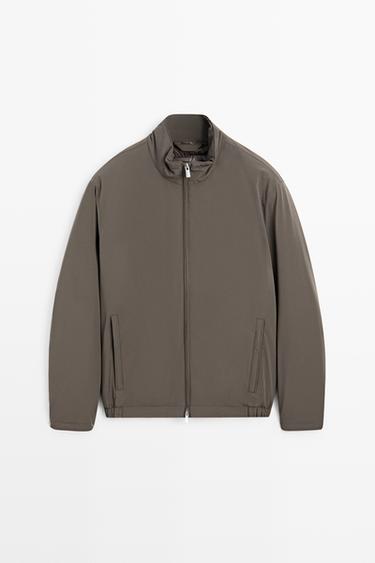 Lightweight quilted down bomber jacket — KHAKI 2