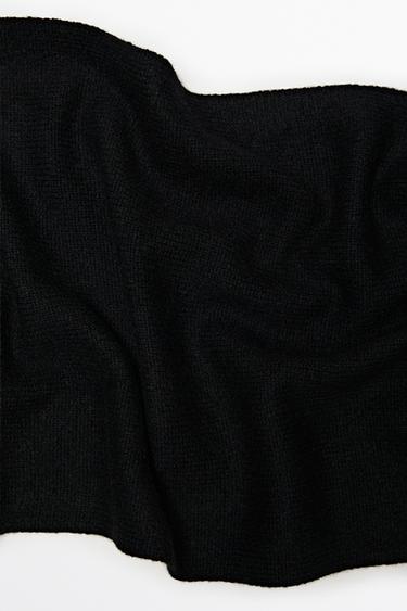 100% cashmere scarf — BLACK 2