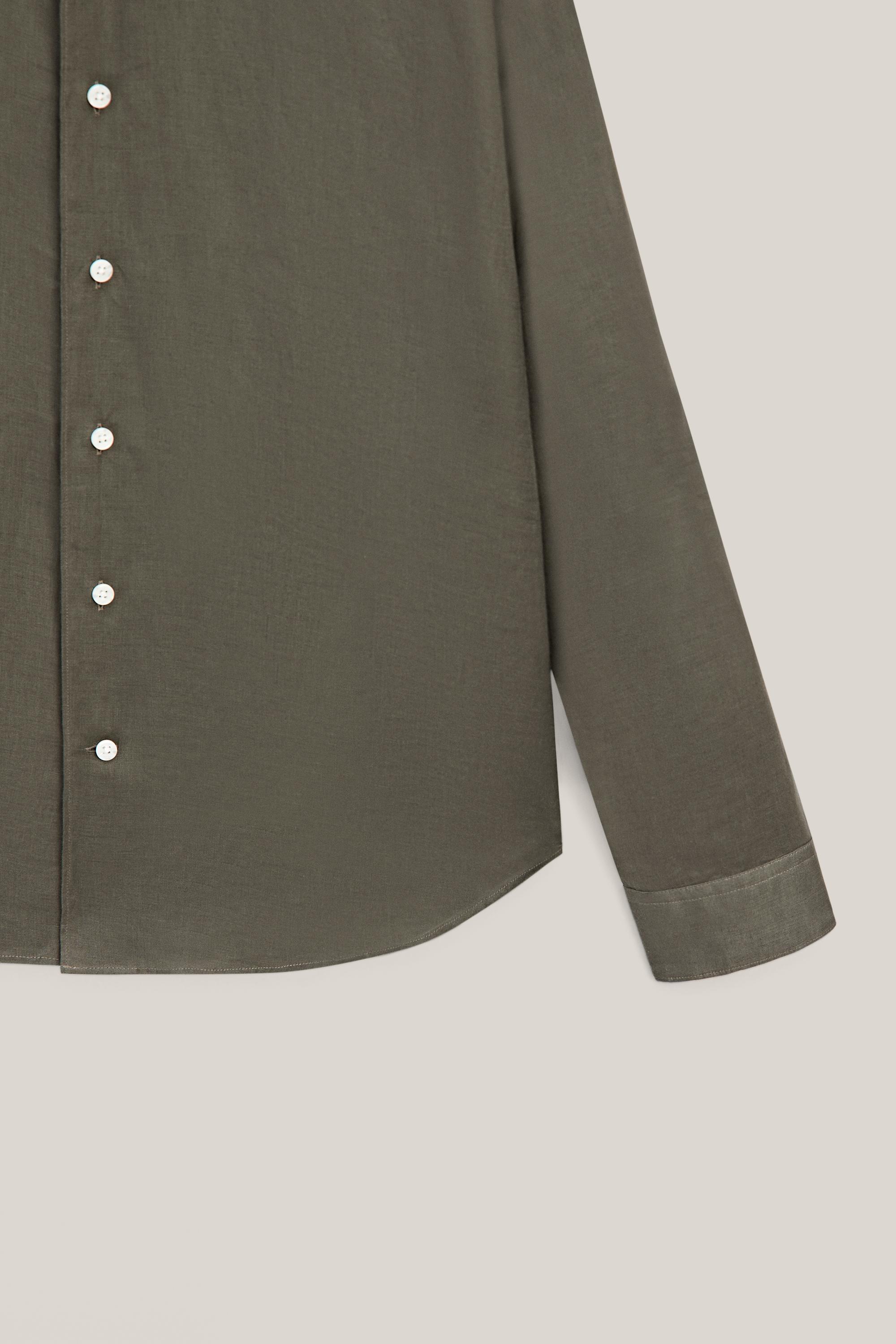 Extra fine 100% linen shirt - LIMITED EDITION — GREEN