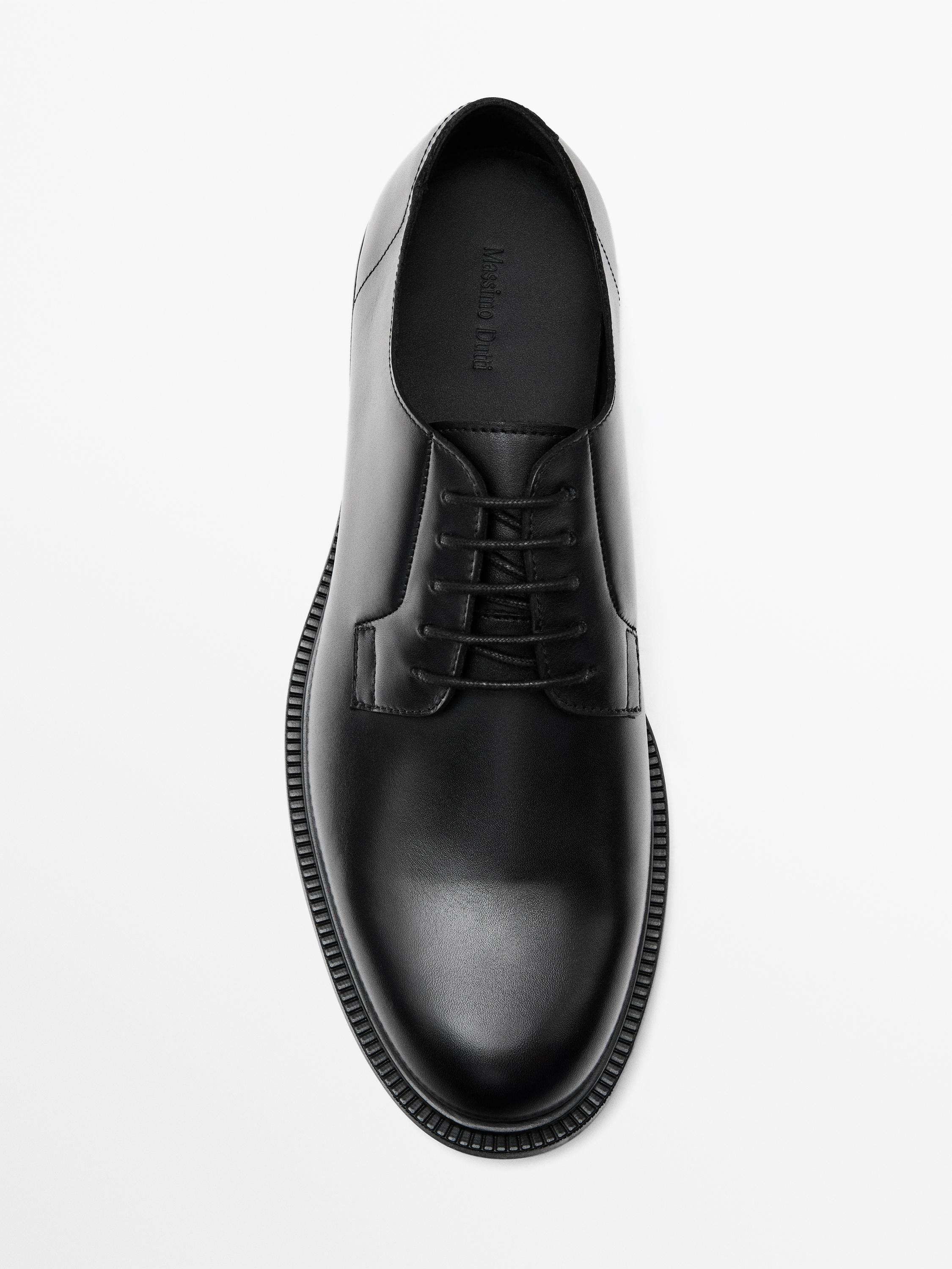 Black derby shoes