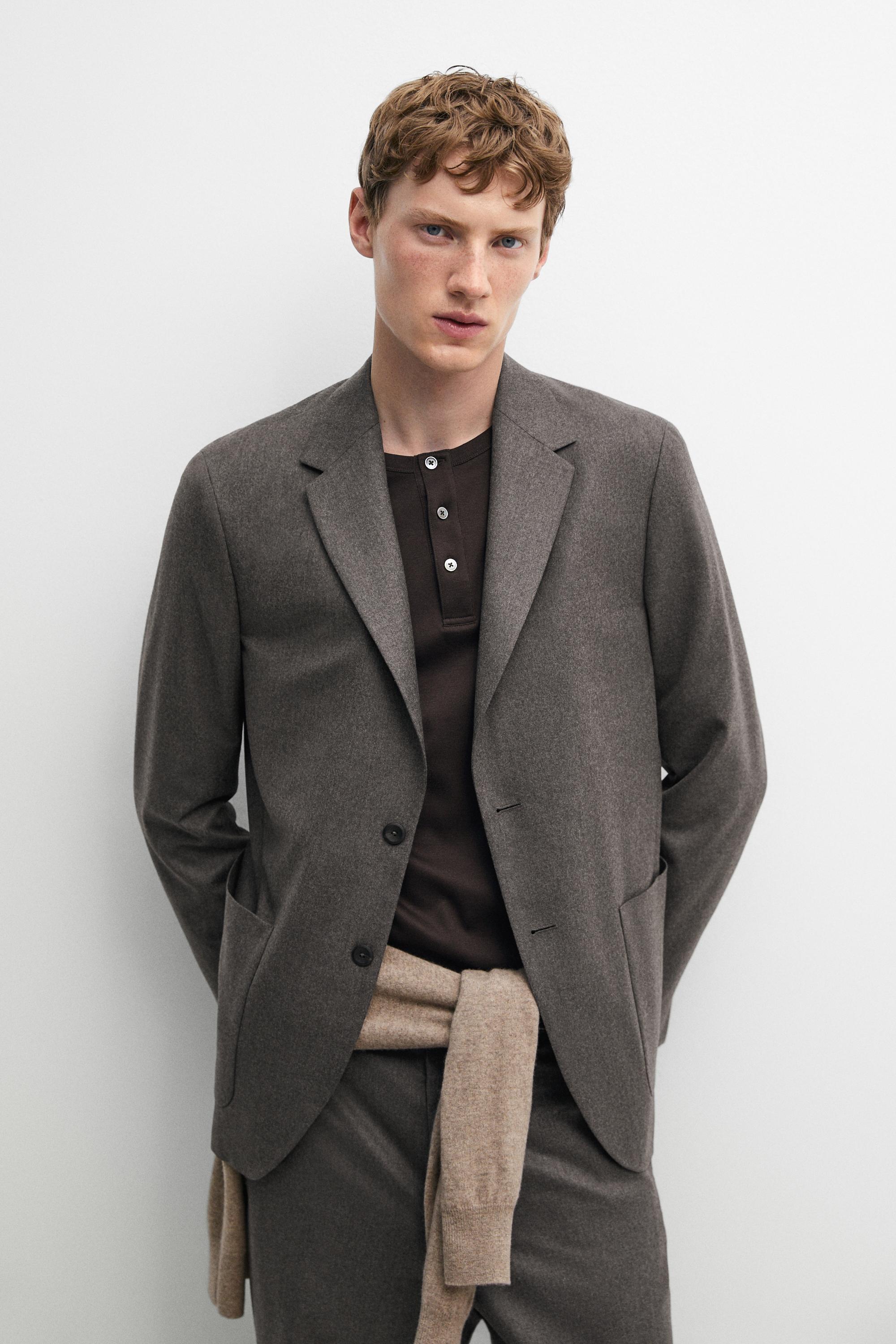 100% wool suit blazer