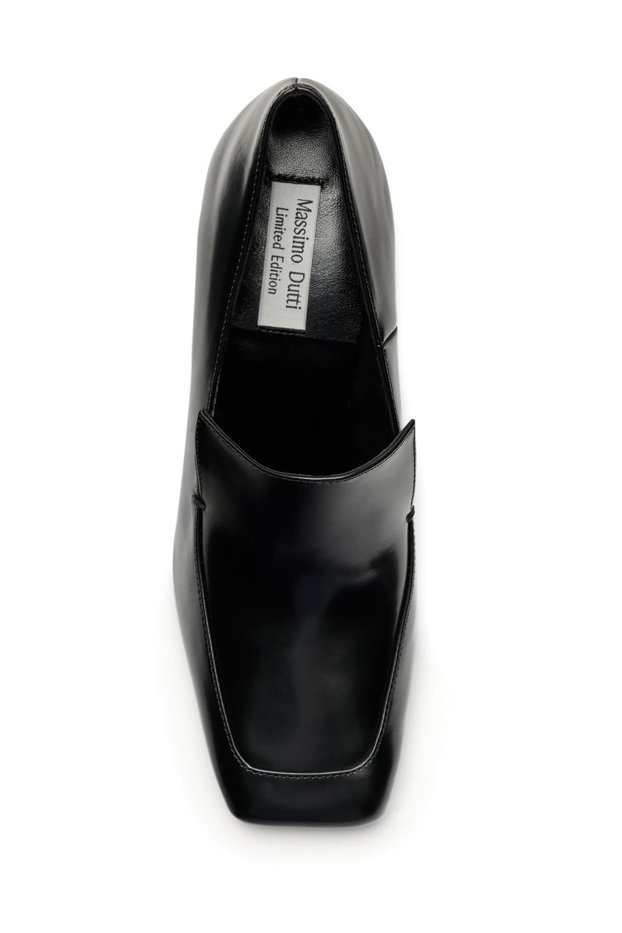 Leather heel loafer - LIMITED EDITION — BLACK