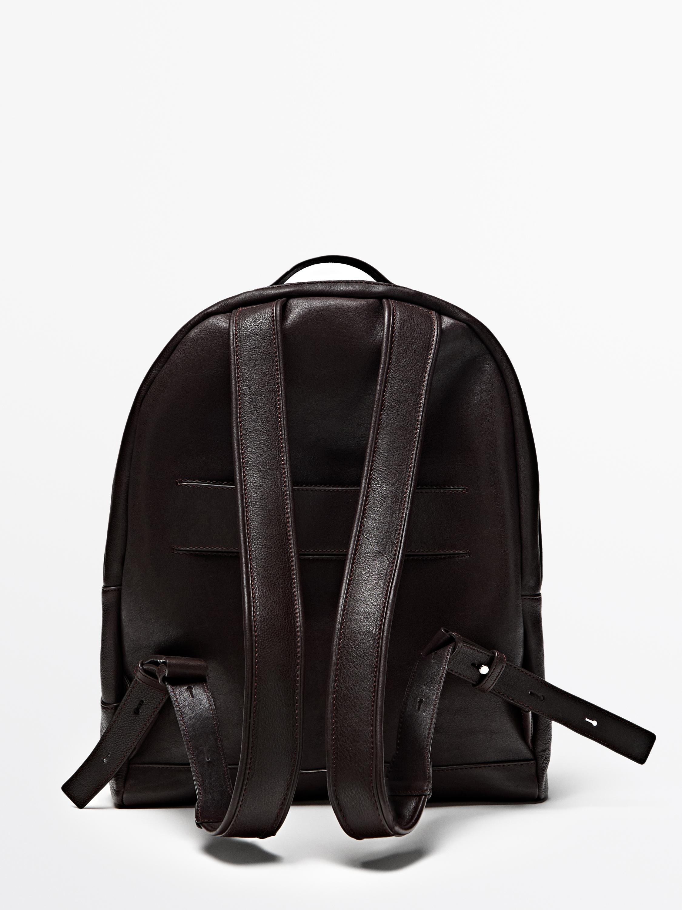 Sac à dos en cuir nappa